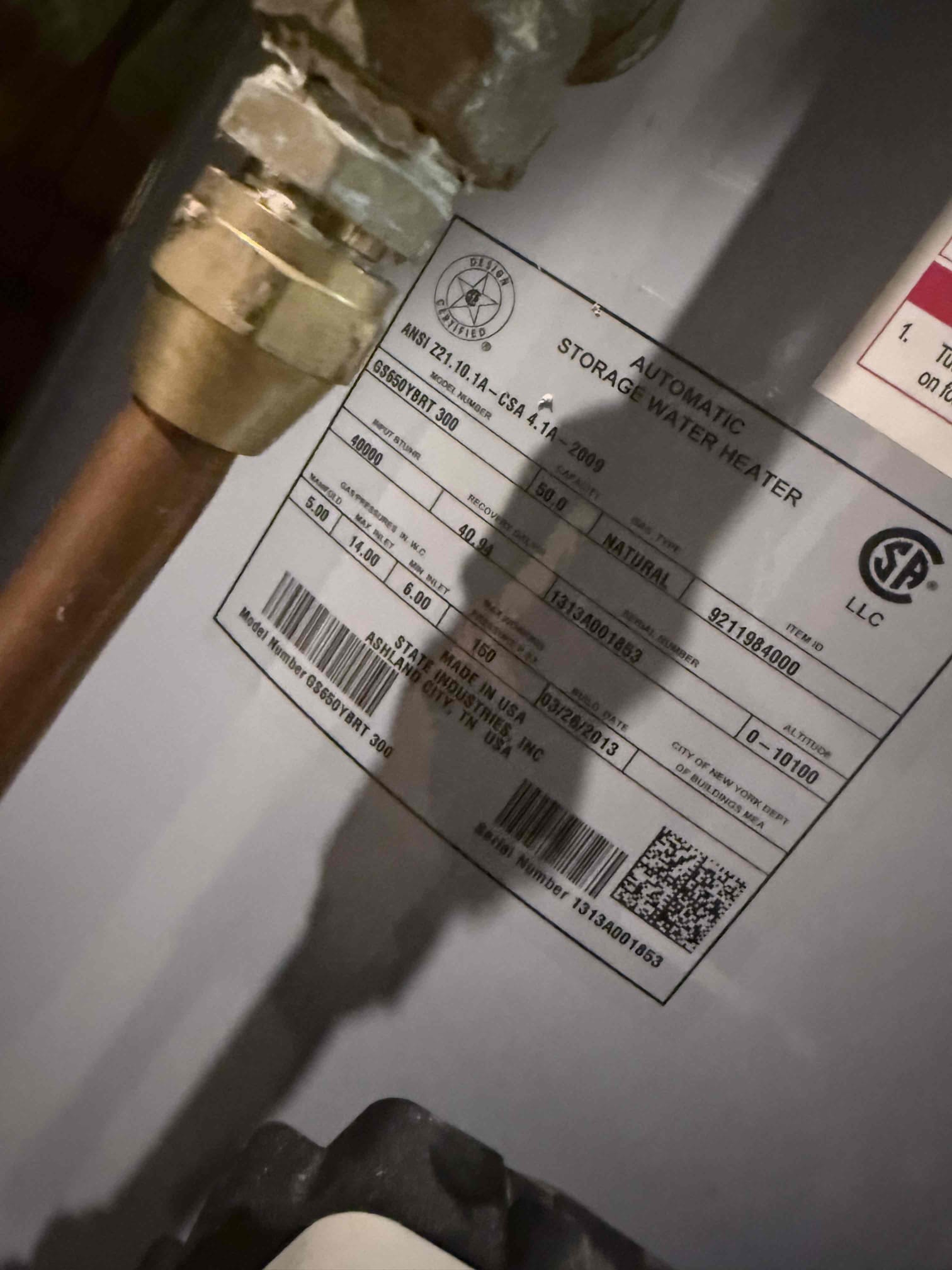 Water heater not working upon arrival. Customer stated the water heater went out a few days ago and they are looking to replace it due to the age. Gave customer estimate to replace tank water heater with tankless option, or replacing the tank with another 50 gal gas water heater. 