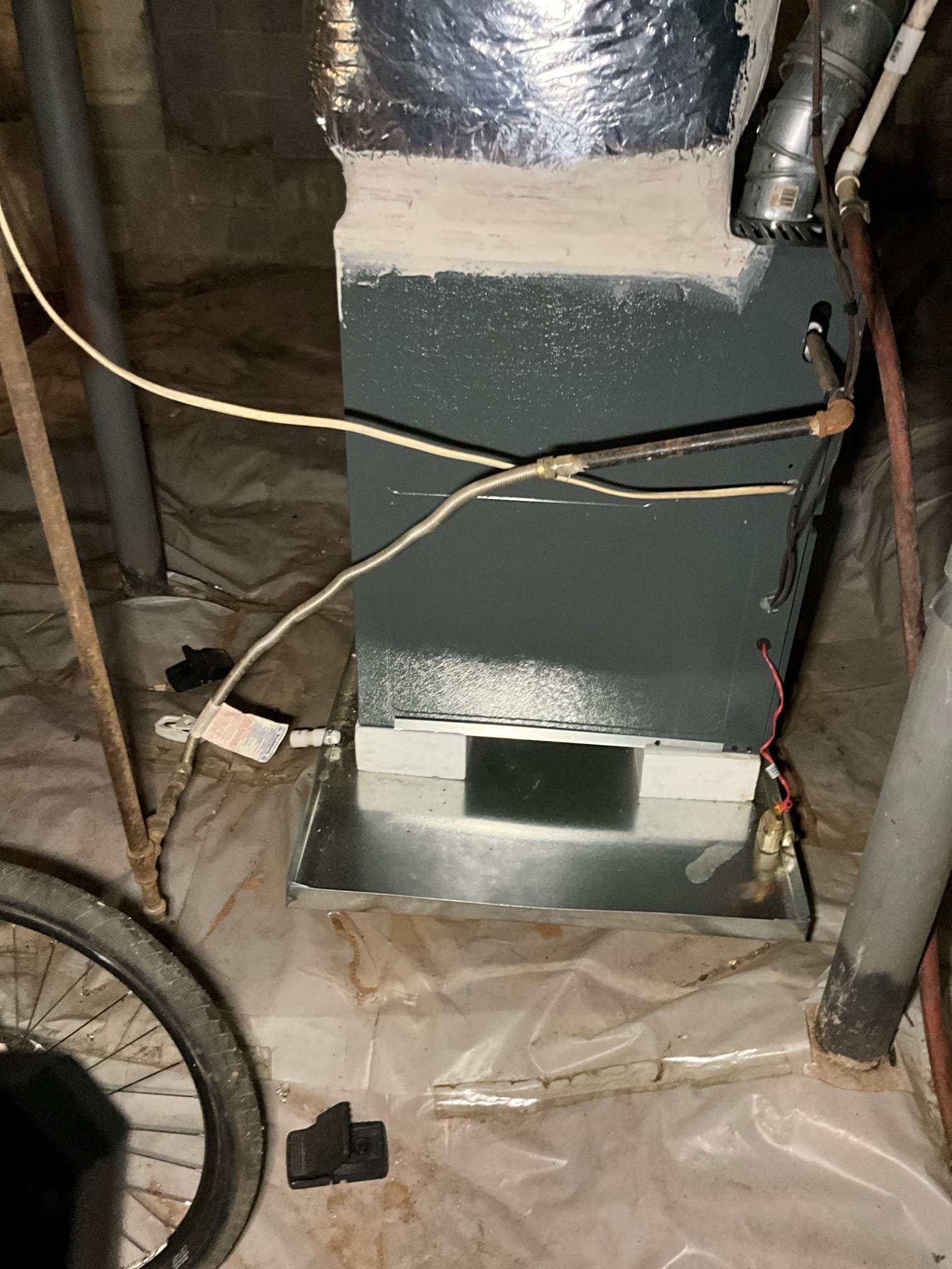 Working invoice sent for review during phone call

Arrived and met with the tenant (Phillip). He showed us the water heater and explained that is has been leaking on to the floor since the Friday before Memorial Day. Several attempts have been made by another company to schedule repairs but have been unsuccessful. 

We inspected the water heater and plumbing system, and found several concerns. 

Findings: Water heater is ruptured and requires total replacement. Thermal expansion tank is mounted on a saddle tap fitting. Gas line has valve prone to failure and needs to be replaced. Gas leak near hvac unit on similar valve. When testing pressure we found the back hose spigot is exposed and attached to galvanized. A union fitting near copper pipe serving laundry room is corroded and should be replaced.

When speaking with Ms. Maggie on the phone, she expressed that she called out of frustration, as the home warranty company for the home has been unable to replace the water heater. However,