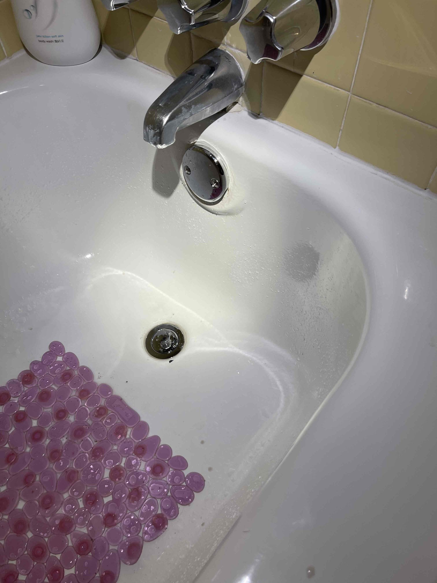 No guarantee that new tub drain will thread into the old brass tub shoe