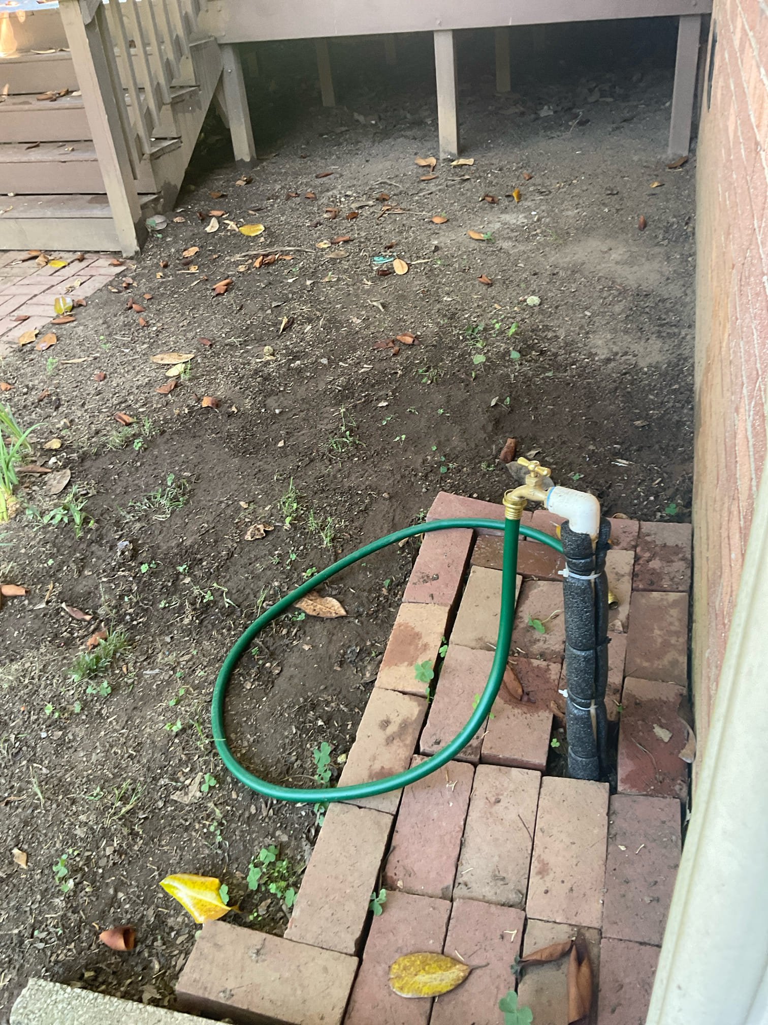 Did member inspection and flush tankless , found a bad disposal and replaced with bager 5 type , found a pvc pipe for a hose bib installed in the back comes out the ground with no drain valve , that may leading to a freeze and pipe break problem. 