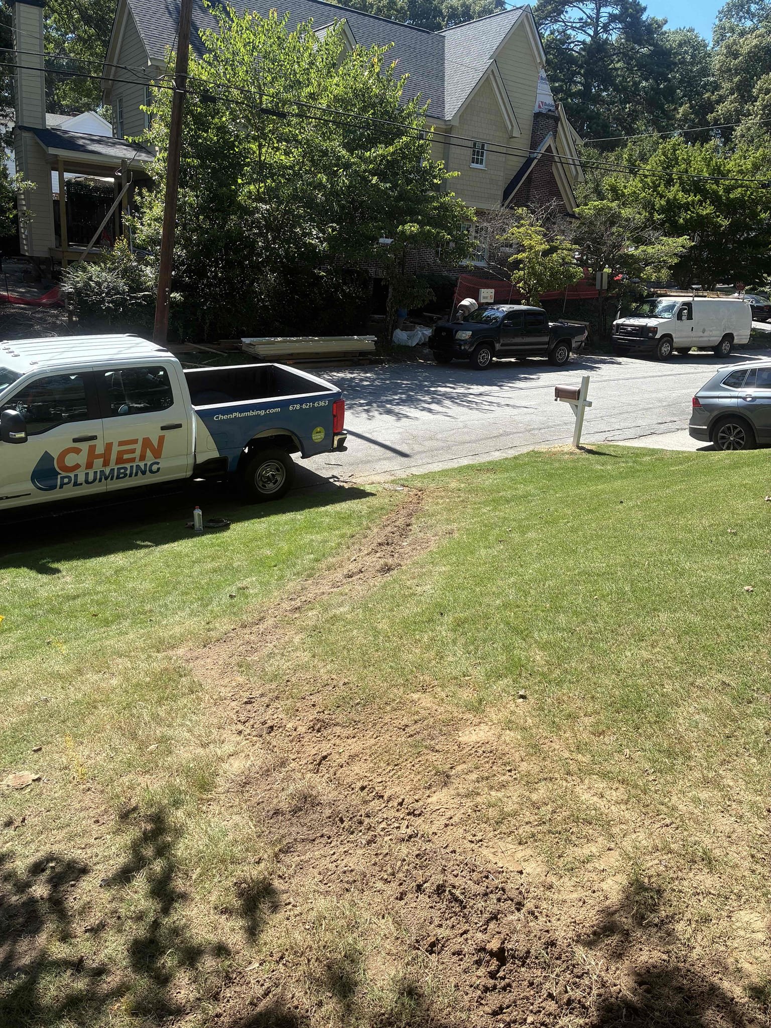 Customer had water service leak. after going over issue, did small home inspection found pressure to be good and water heater in good condition. Went over options for repair/replacement on water service leak and went over additional options for filtration and flow by Moen shut off. Replaced service with 1 inch pex piping and installed three stage filtration system, and flow by Moen in crawlspace. with two new additional main valves. After work was complete backfill trench to best of ability. turned on water to check for leaks and proper function. Also went over. Electrical set up for flow by Moen.