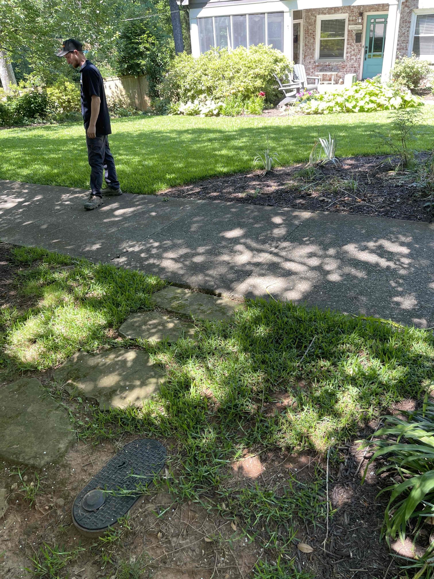 Left quote to reroute drain line and replace sewer main down to the city right of way. Customer is getting multiple quotes before they make a decision. 