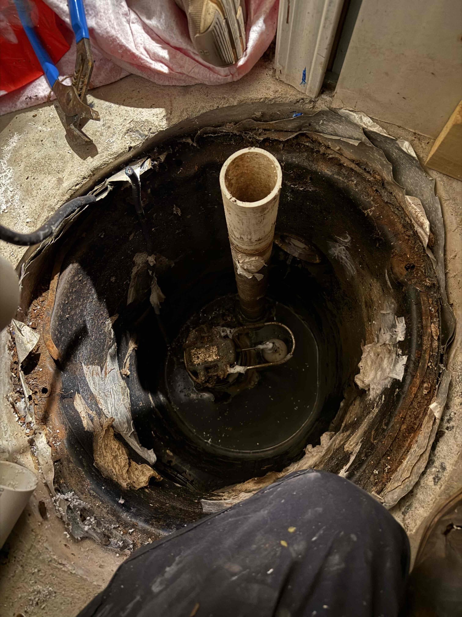 Sewage ejection pump not shutting off upon arrival. Customer stated the pump is constantly running so he shut it off. Gave customer two options one to replace the pump and the other to pull the pump and see if the float was working. Customer chose to replace the pump due to the age. Gave customer estimate, customer approved estimate. Cut out old check valve and ball valve and removed old pump. Installed new pump, new check and ball valve and turned system on. Tested pump multiple times to make sure it was working properly. Pump is working properly and has no leaks upon departure. 