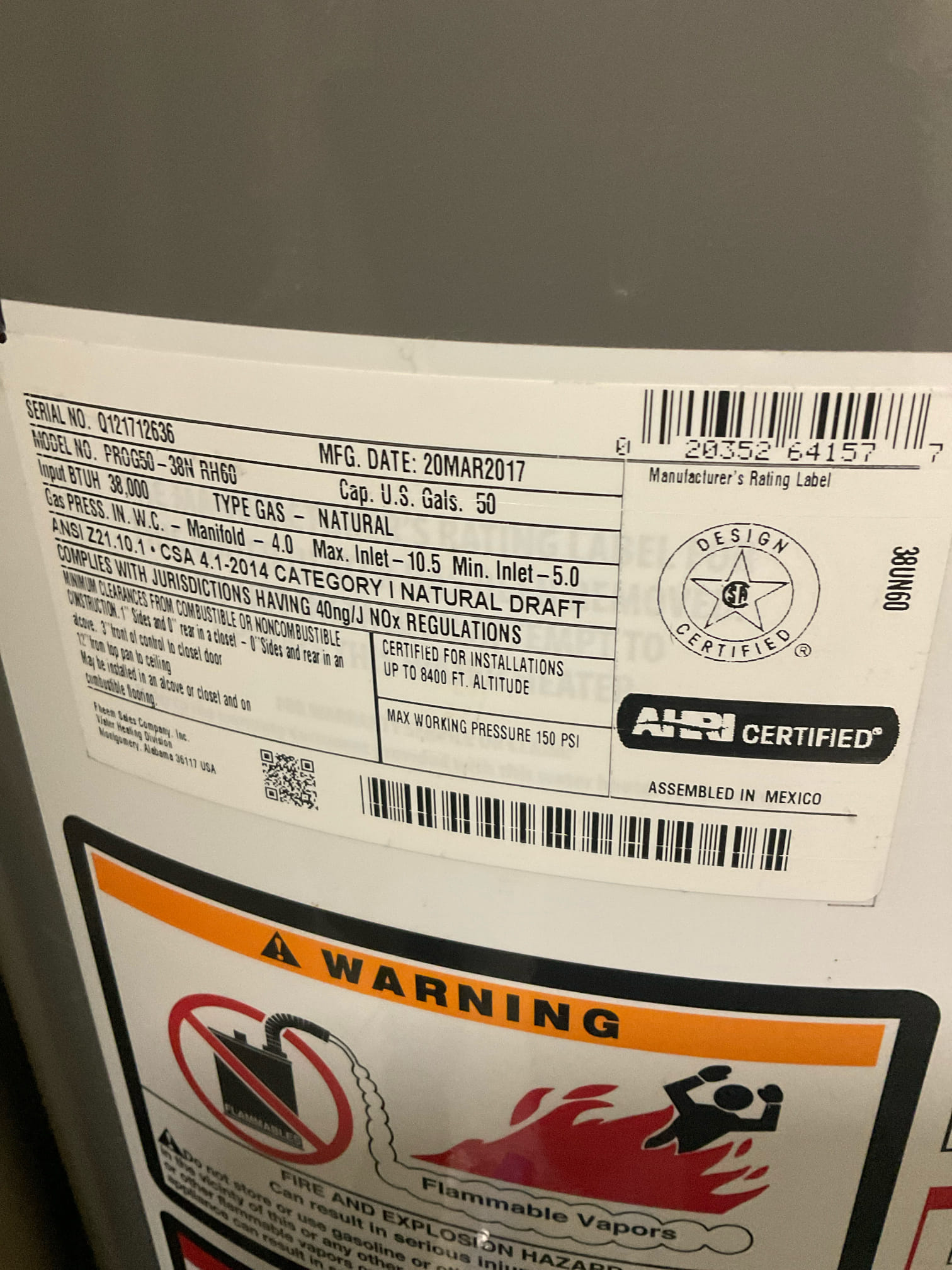 Today we replaced a leaking expansion tank , did a major toilet tank rebuilt with new flush valve, tank to bowl gasket , bolts , fill valve and supply line . Discussed and signed membership with customer 