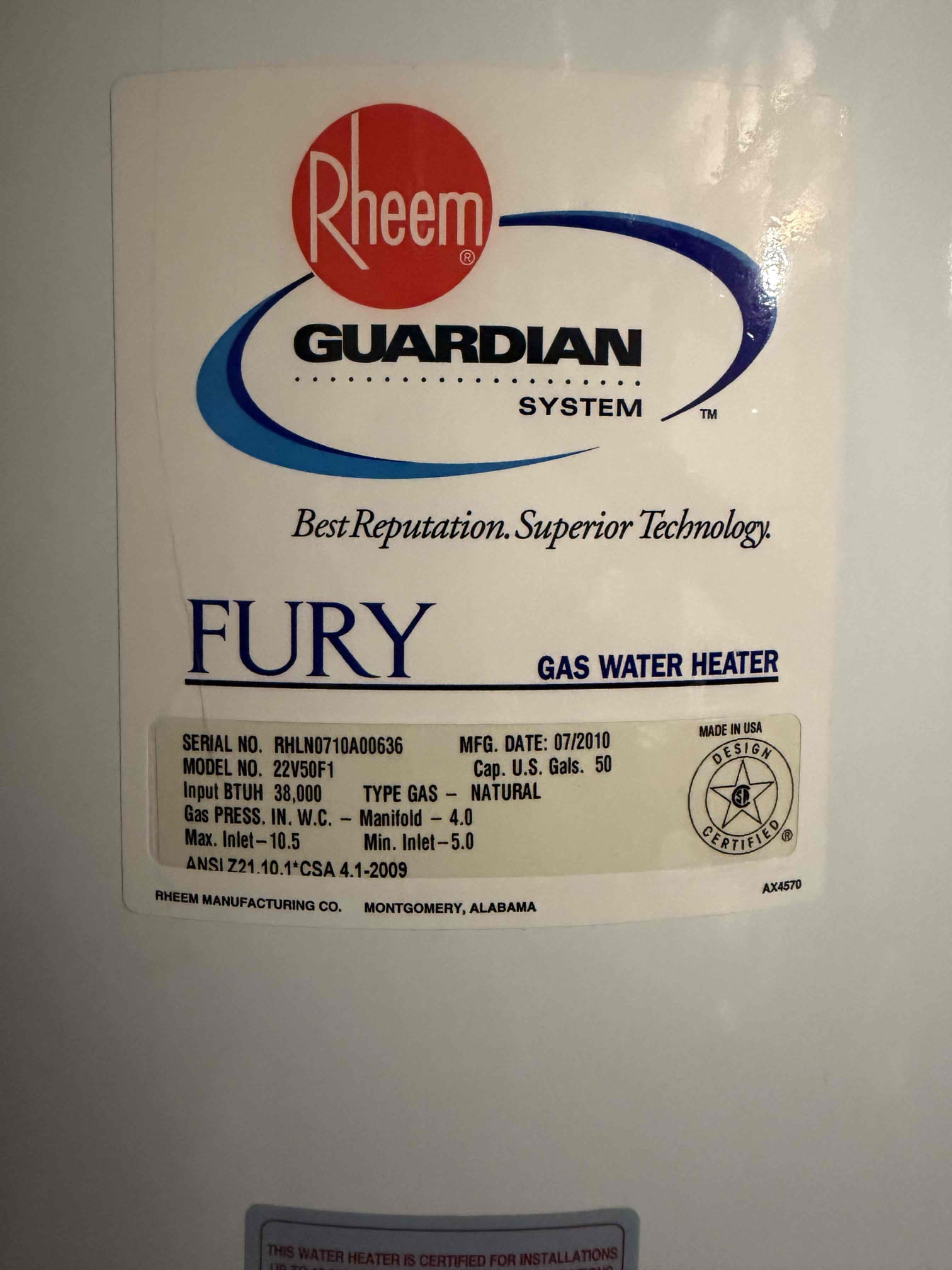 Was called out for pipes rattling in the wall between the bathroom and laundry room. Home owner stated that it started happening after the remodel. I could make the pipe rattle by manually opening and closing the fill valve. And the hammer arrestor for the washer look to original to the house and should be replaced to help prevent the hammering noise. I also tested the water pressure and it is currently at 45 psi. When testing the water pressure I noticed the age of the water heater and its manufacturer date is 2010 so I gave estimates for replacement as a preventative maintenance. Also let homeowner know that when the remodeling of the bathroom was done the third party company may not of strapped the the piping to the wall/ studs and may have to cut the drywall out to strip piping to the wall. Homeowner is going to go over the options with here husband and call back into the office to schedule work