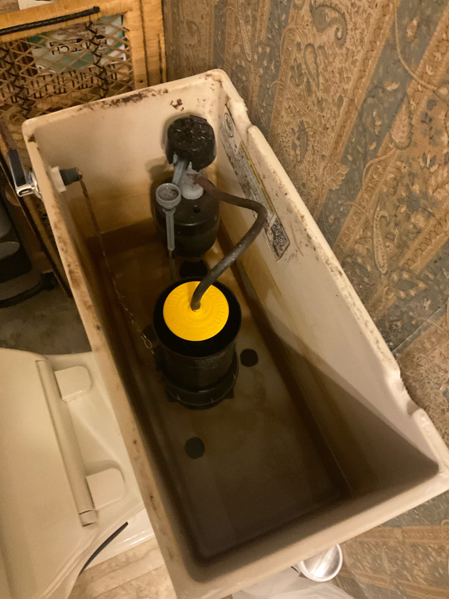 Replaced Kohler toilet flush tower parts at discount price 