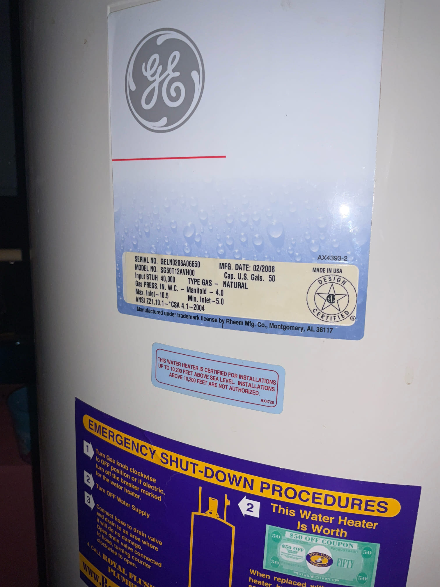 Replaced a 50 gal gas water heater and opened wall found fixed 3” pvc drain pipe leak was hit by screw or nail . 