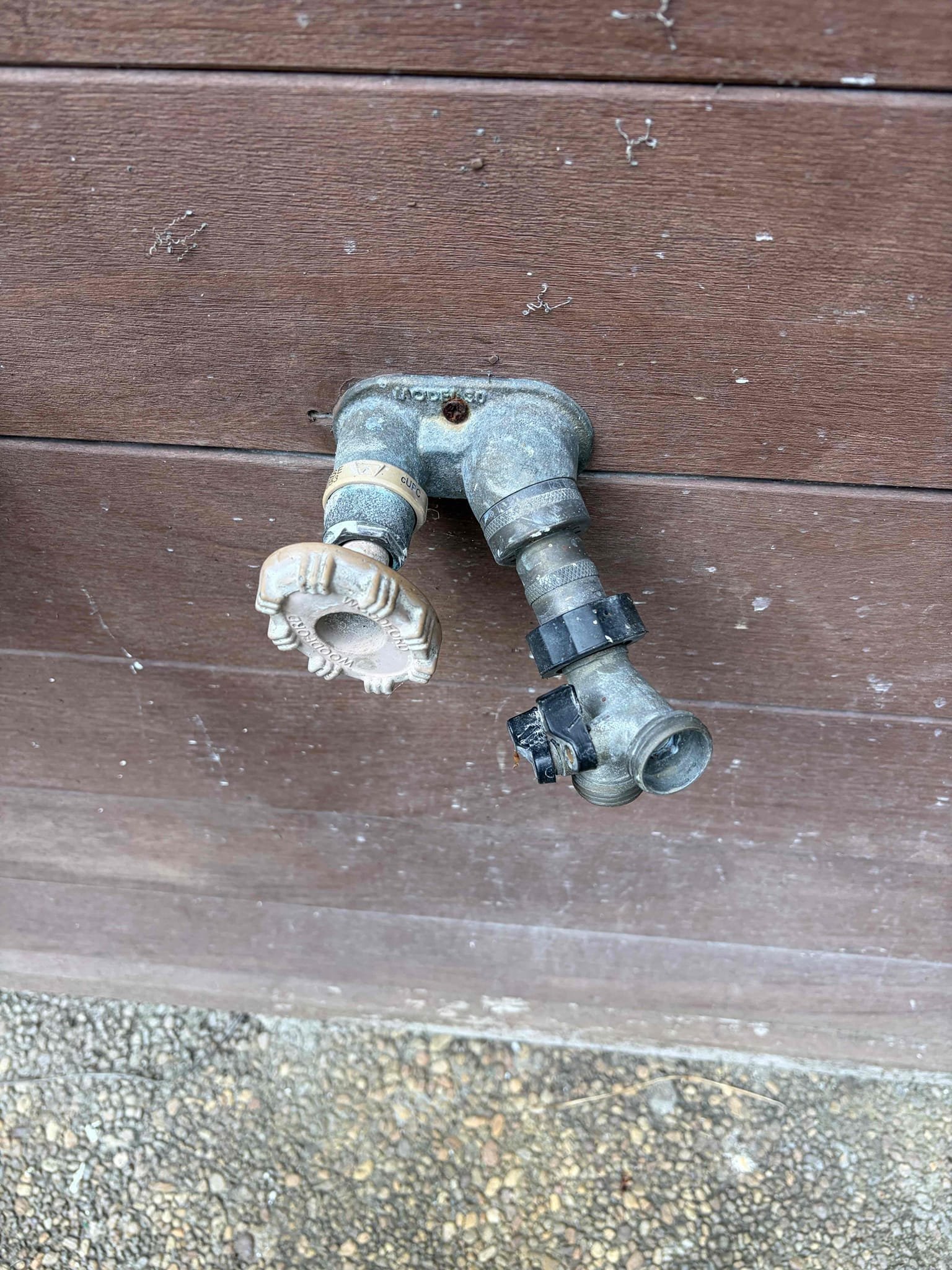 For this customer the outside hose Bibb was leaking at some point and the line had never been reconnected, so therefore what I recommend is to replace the hose Bibb and a brand new one, however we would back to Pex a because it is more flexible rather than copper, so we don’t have to cut long pieces of dry wall. So that is what we did, we connected the preexisting shut off valve to the new pipe. Installed a new hose Bibb and completed the install, no leaks insulated the pipe afterwards and the customer is all set. At this time there are no further issues 