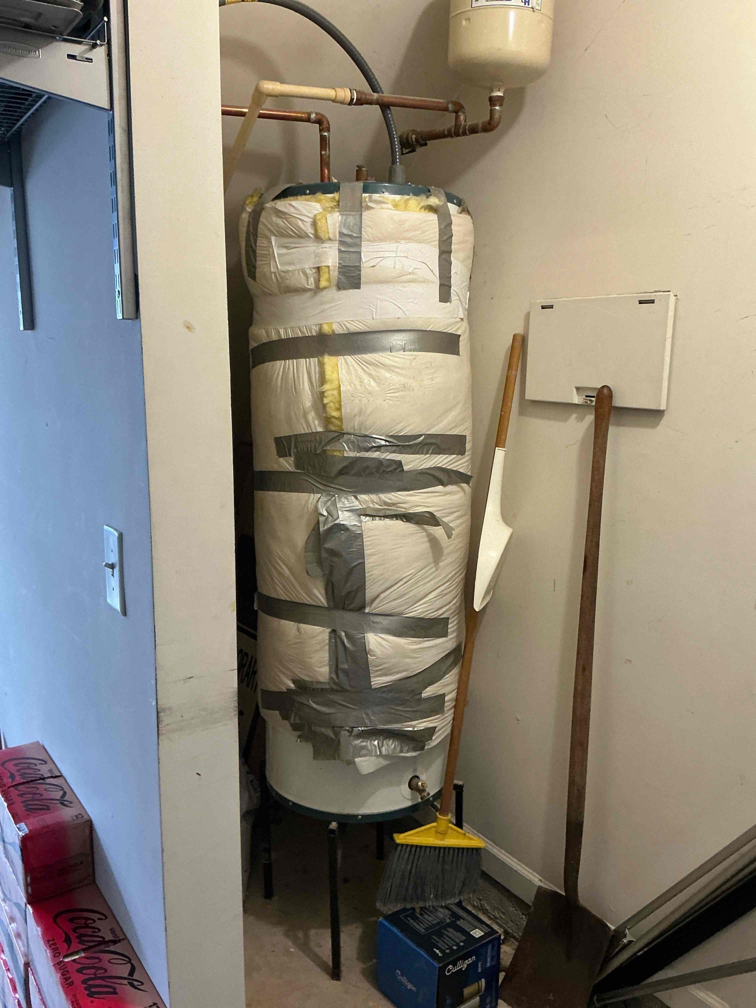 Rebuild downstairs toilet with new fill valve, new flapper, and new toilet supply line. Test for proper operation And leaks. No leaks found after work completed. Also flushed water heater with win with Chen membership! 

Strongly recommended replacing 21 year old heater and left estimate for replacement 