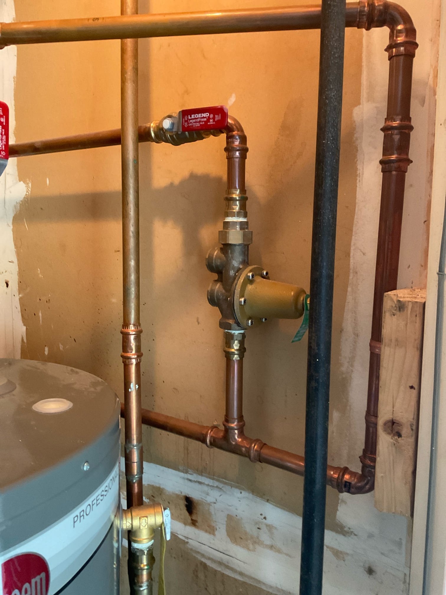 Checked water pressure, showed 50 psi , prv we installed appears to be in good working condition, no issues with previous work done by chen plumbing. 