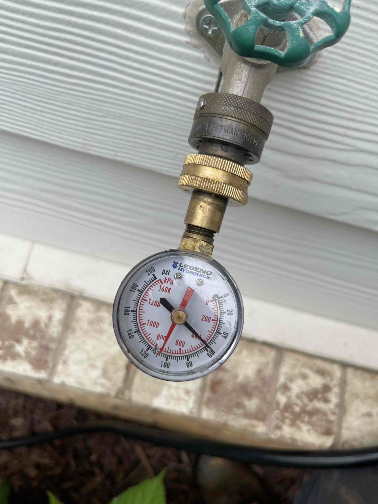 Came out for a leaking hose bib. Hose bib on the right side of the home stem had seized. Customer had removed it, and 5e handle broke in the process. I was able to take apart the stem, clean out the build up, lubricated and installed the stem. Tested to ensure proper function and a leak free install. Hose bib would be very difficult to replace as it was installed behind the cabinets to the master bathroom lavatory. No further issue at this time. 