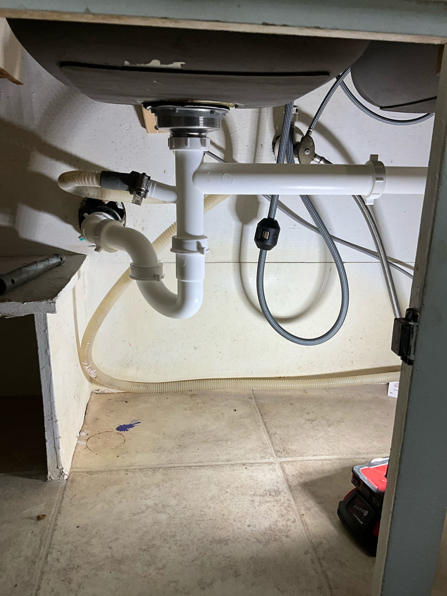 Call for dekalb county low flow certificate of compliance.

Arrived and met with Aaron on site. He states that they recently moved in to the home, and the county is requiring a low flow certificate of compliance. He also asked about a drip pan under the water heater.

I performed the inspection and can verify this address is in compliance with the low flow requirements.

During inspection we found several items that we brought to the attention of Aaron and Ashe. Specifically, we found the following:

Water pressure reads ok at 50psi. Prv looks less than one year old.

Drip on copper pipe in crawlspace basement area. 

Compression end stops for sinks in bathrooms, attached to pex b pipes.

Kitchen drain and basket strainer in severely deteriorated state, with several active leaks.

Broken kitchen faucet.

Water heater expansion tank unsecured and hanging only by support of copper pipe. T&P line also has copper fitting with cpvc inserted, attempted to be sealed by cpvc glue.

Today, we r