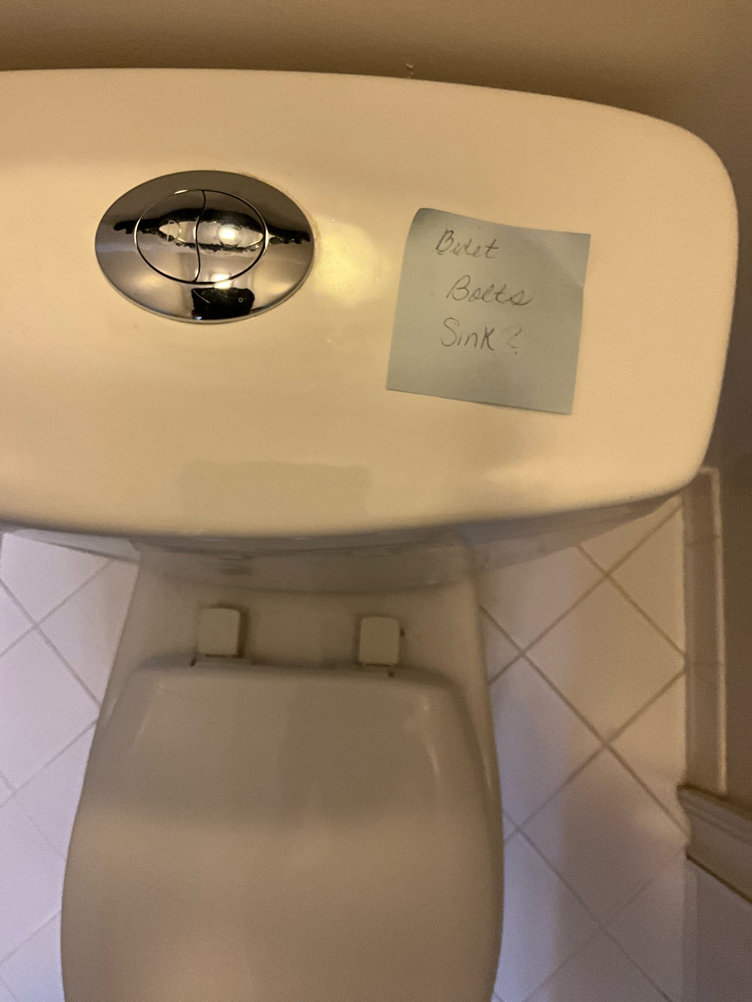 Call to provide estimates for toilet work and miscellaneous items.

Estimates and options provided, and we will return tomorrow to complete work.