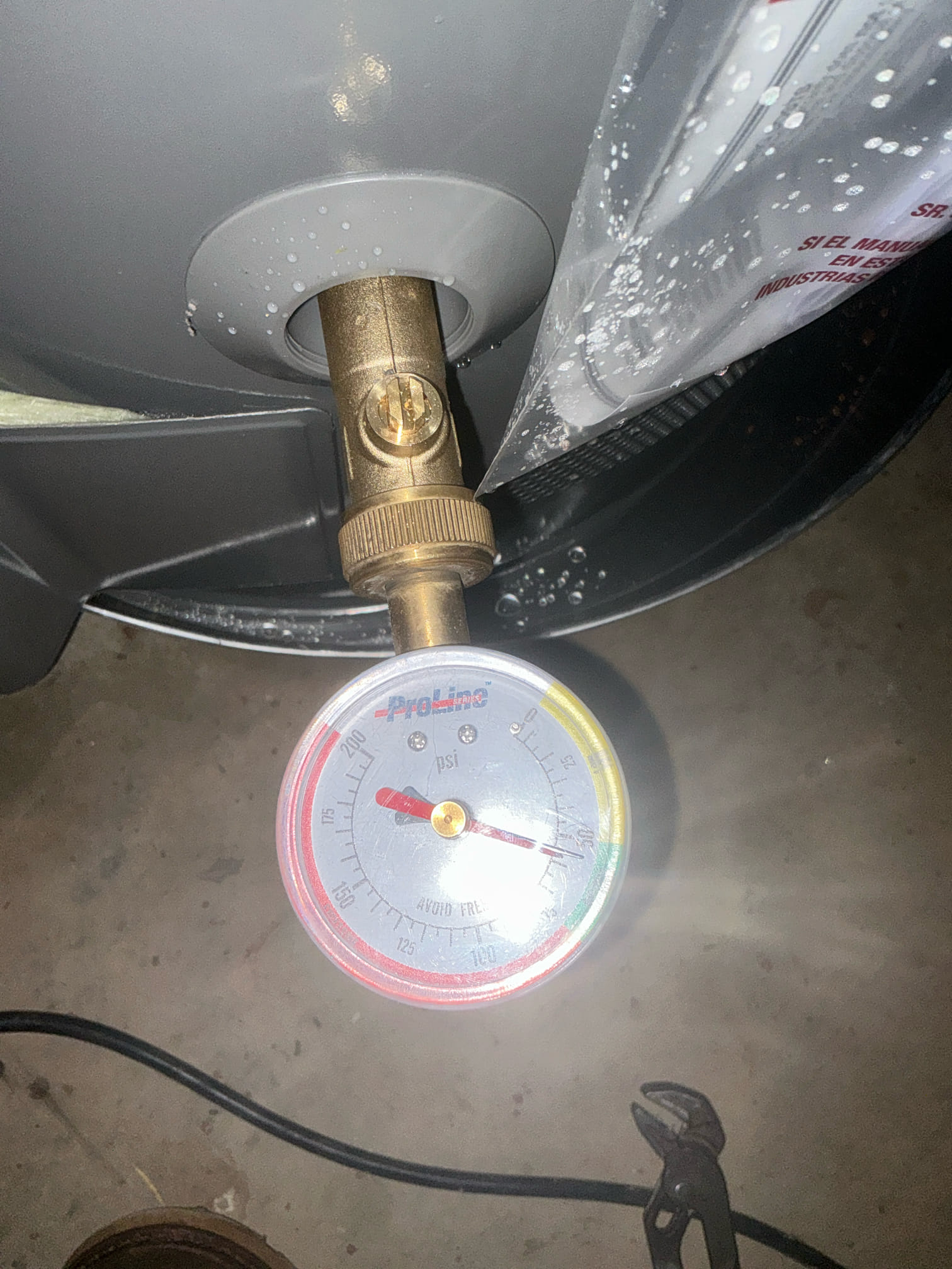 Found water heater leaking also found basement restroom tub&shower valve constantly running and back hose bib leaking. Gas to water heater was soft 3/8” copper with a crimp in line. Replaced Pfizer cartridge in basement restroom tub&shower valve. Replaced back hose bib with new hose bib secured to wall and caulked to wall. Replaced water heater with new 50 gallon ng water heater with new pan and thermal expansion tank. Replaced gas line with new 1/2” black steel pipe. Tested and left everything in good working order.