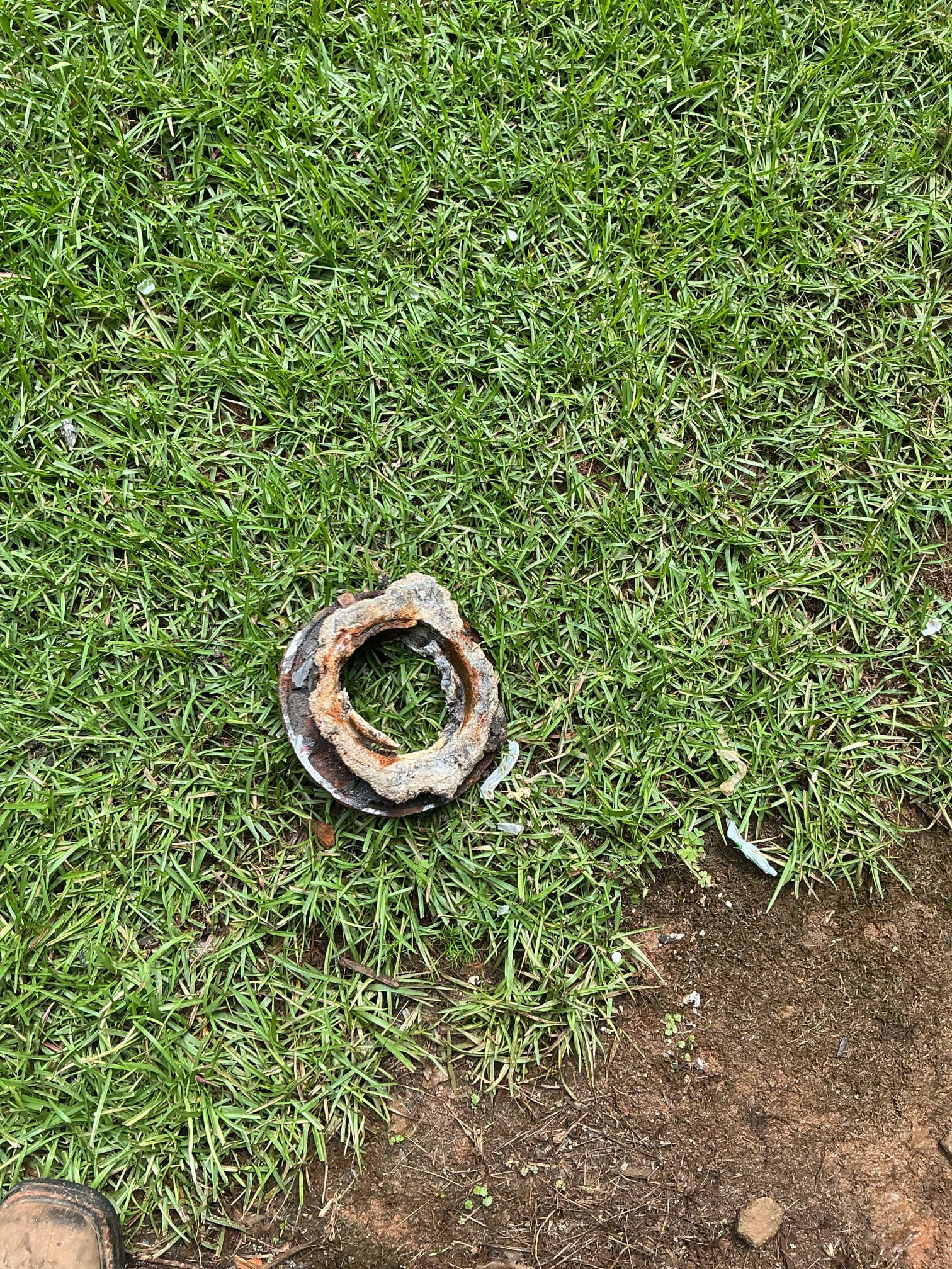 Customer originally called us out for a toilet replacement. After evaluating the situation, represented the customer of pricing to replace the existing toilet, which was approved. Prior to the beginning work, the customer was informed that if the existing flange found to be damaged or compromised upon removal of the toilet, additional repairs would be necessary to complete the installation properly, Especially due to a flange being set in a slab foundation.

Upon pulling the existing toilet, it was discovered that the flange was compromised and unable to properly support new installation. The customer was shown the issue, provided with options and updated pricing to perform the necessary flange repair, and approved additional work. Concrete around the damage flange is carefully broken out to gain proper access to the pipe. The compromise flange was removed, and new flange was installed, secured to slab to assure a proper connection.

Everything was thoroughly tested prior to departure 