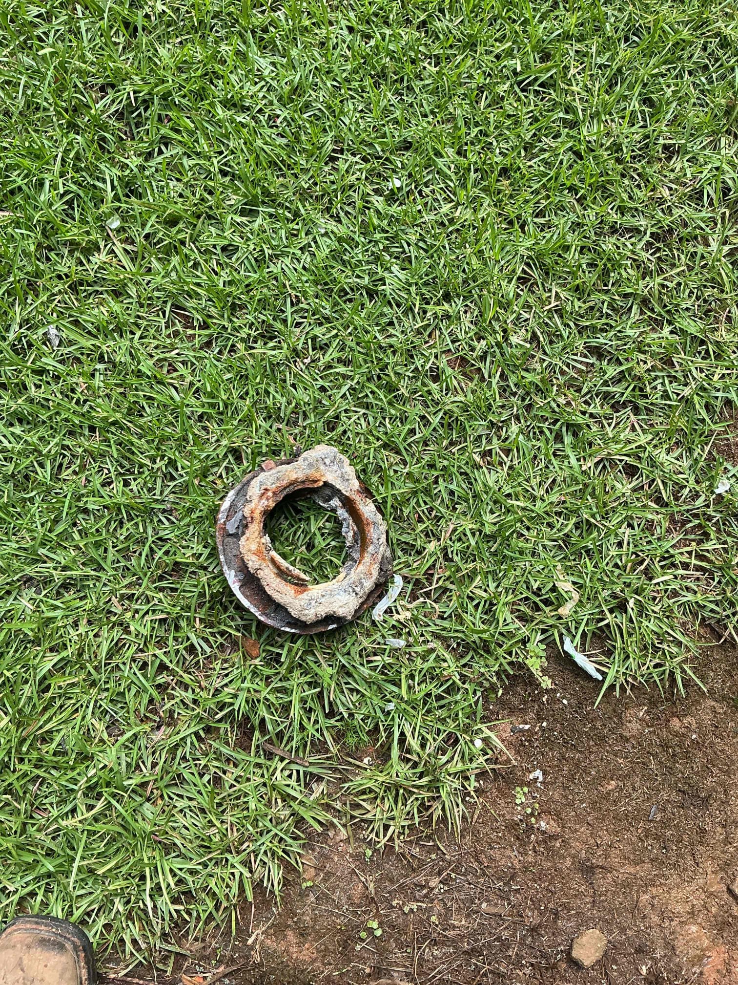 Customer originally called us out for a toilet replacement. After evaluating the situation, represented the customer of pricing to replace the existing toilet, which was approved. Prior to the beginning work, the customer was informed that if the existing flange found to be damaged or compromised upon removal of the toilet, additional repairs would be necessary to complete the installation properly, Especially due to a flange being set in a slab foundation.

Upon pulling the existing toilet, it was discovered that the flange was compromised and unable to properly support new installation. The customer was shown the issue, provided with options and updated pricing to perform the necessary flange repair, and approved additional work. Concrete around the damage flange is carefully broken out to gain proper access to the pipe. The compromise flange was removed, and new flange was installed, secured to slab to assure a proper connection.

Everything was thoroughly tested prior to departure 