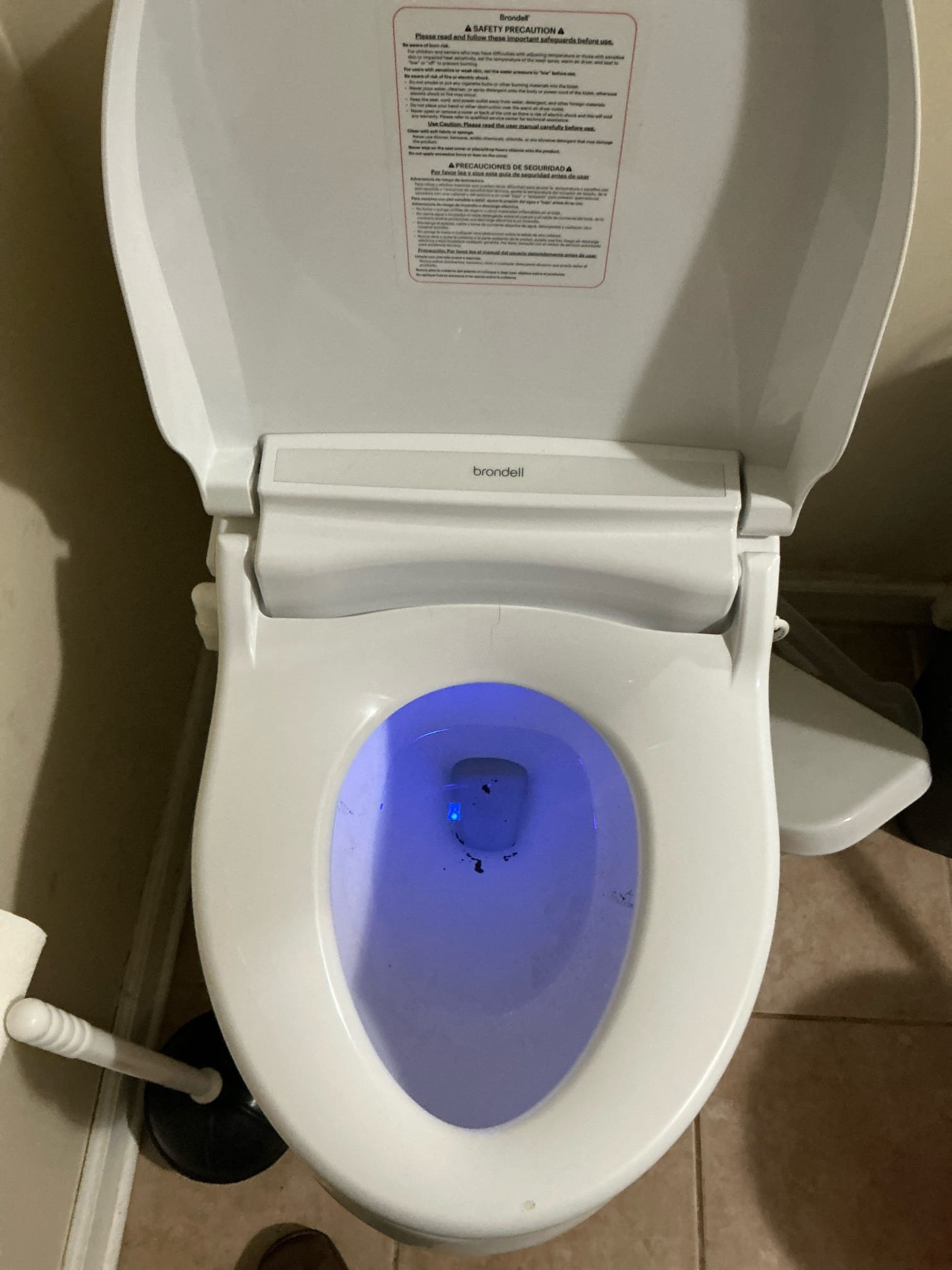 Toilet in downstairs bathroom not flushing well. Run auger in toilet and clear stoppage. Clear and test toilet thoroughly. Clean workspace 
No leaks detected after work completed and toilet is flushing well 