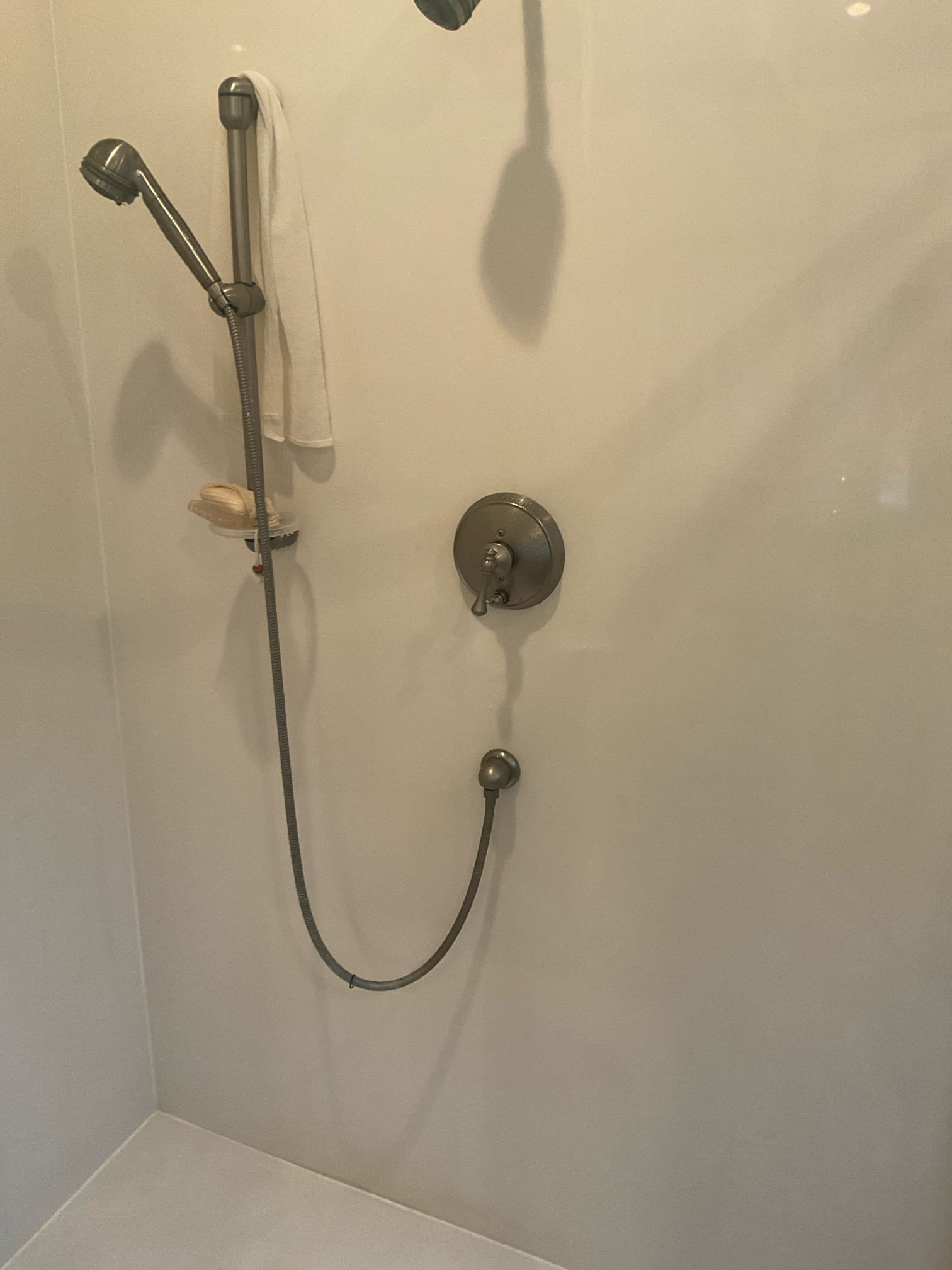Customer stated that they wanted shower heads replaced and also that water wasn’t getting diverted properly. Stated to customer that in order to get water diverted properly we will need to replace diverter assembly and shower valve cartridge. Customer agreed and will have parts tomorrow. Also stated to customer that we can attempt to clean shower head by soaking in vinegar. Also looked at water heaters and found that one was from 2013 and thermal expansion tank had failed. Also main house shut off valve looked to be leaking at one time due to all corrosion. Will send estimate for repairs. Went over membership and at this time customer didn’t want to sign up.

Also went ahead and collected a 25% job deposit 

Returned and shut water off to home. Diverter stem that was ordered wasn’t the correct one. Made repair on old diverter stem. Also in order to access diverter cartridge had to be removed so went ahead and installed new one. Turned water back on and tested. No leak present at this t