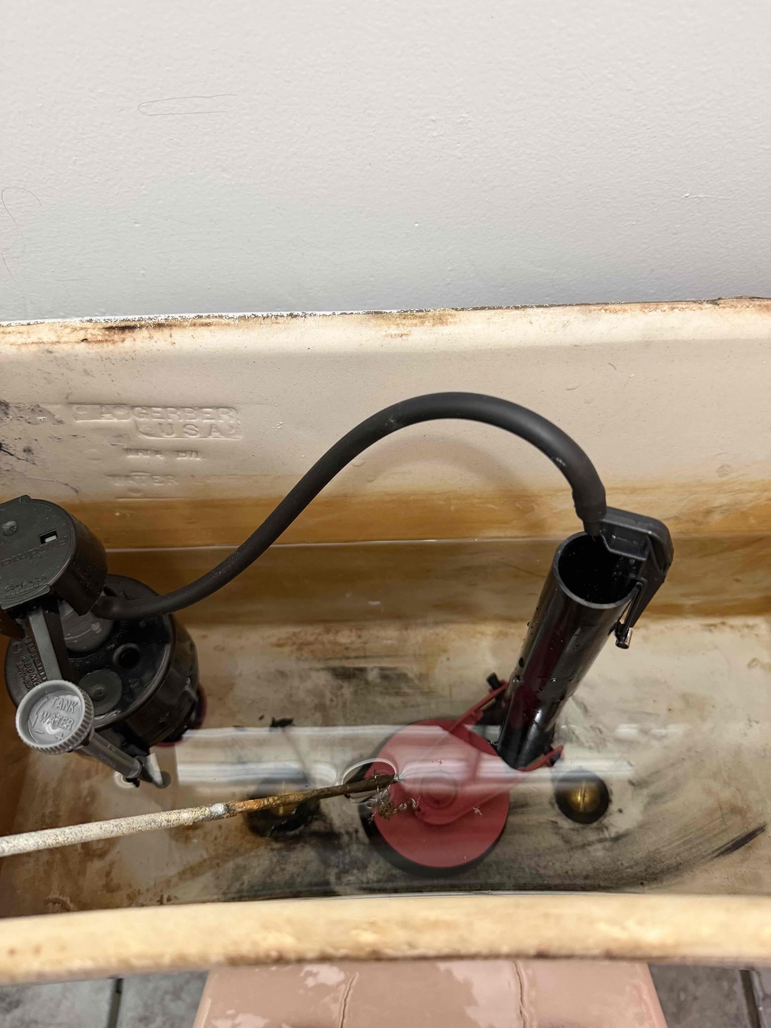 Was called out for leaking toilet. Toilet was leaking from tank to bowl. Tank was rebuilt. Homeowner also had a leaking hose Bibb in the the back of the hose. Replaced hose Bibb and added a shutoff valve. Checked work and cleaned work area.