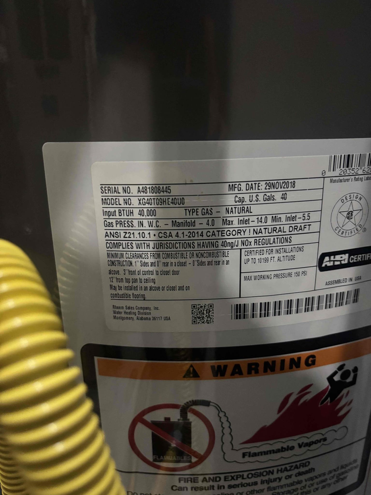 
Gave customer estimates to replace dual water heaters in basement. 
Customer wanted price on a tankless. Provide estimate for a Navien 240a tankless install. Customer stated he will need to do more research and talk over. 
Model number for 50 gal gas water heater: PROG50-38N RH60
Tankless: Navien 240a
