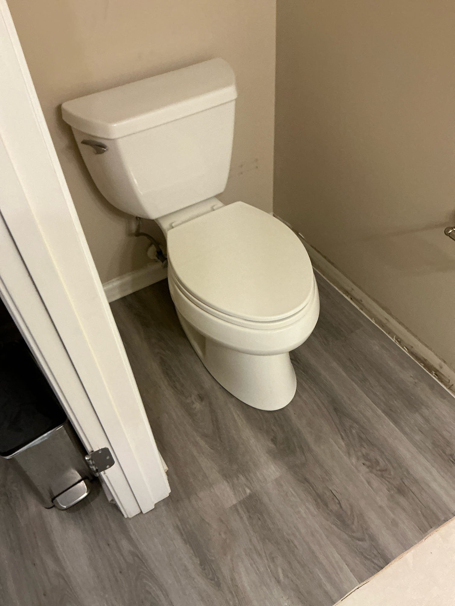 Gave customer estimate to uninstall water heater so the floors can be done. Once the floors are finished we would be returning to install a pedestal vanity, toilet, and the water heater. Customer stated this would not be able to be started for a week or two.