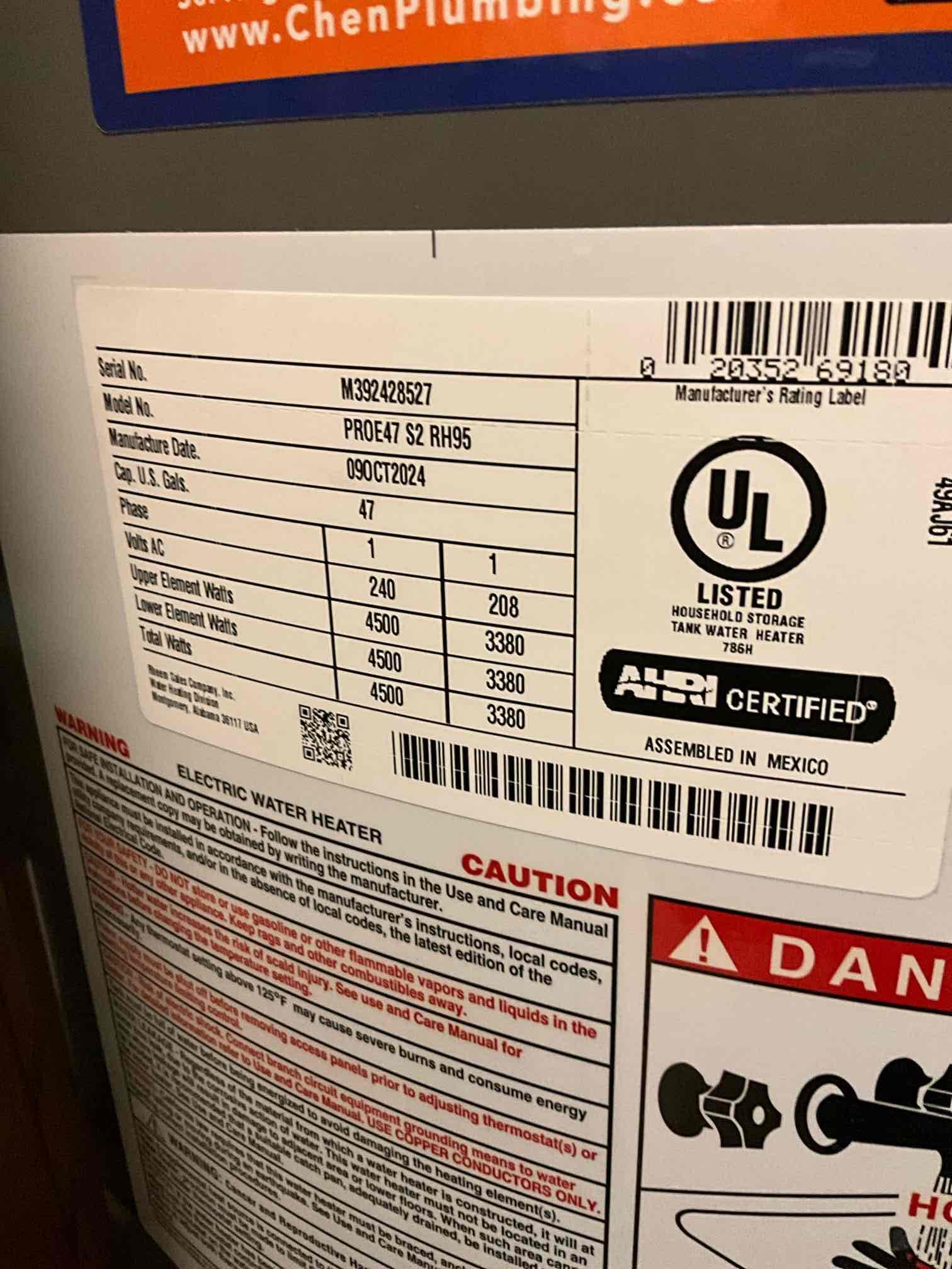 Gave customer estimate to uninstall water heater so the floors can be done. Once the floors are finished we would be returning to install a pedestal vanity, toilet, and the water heater. Customer stated this would not be able to be started for a week or two.