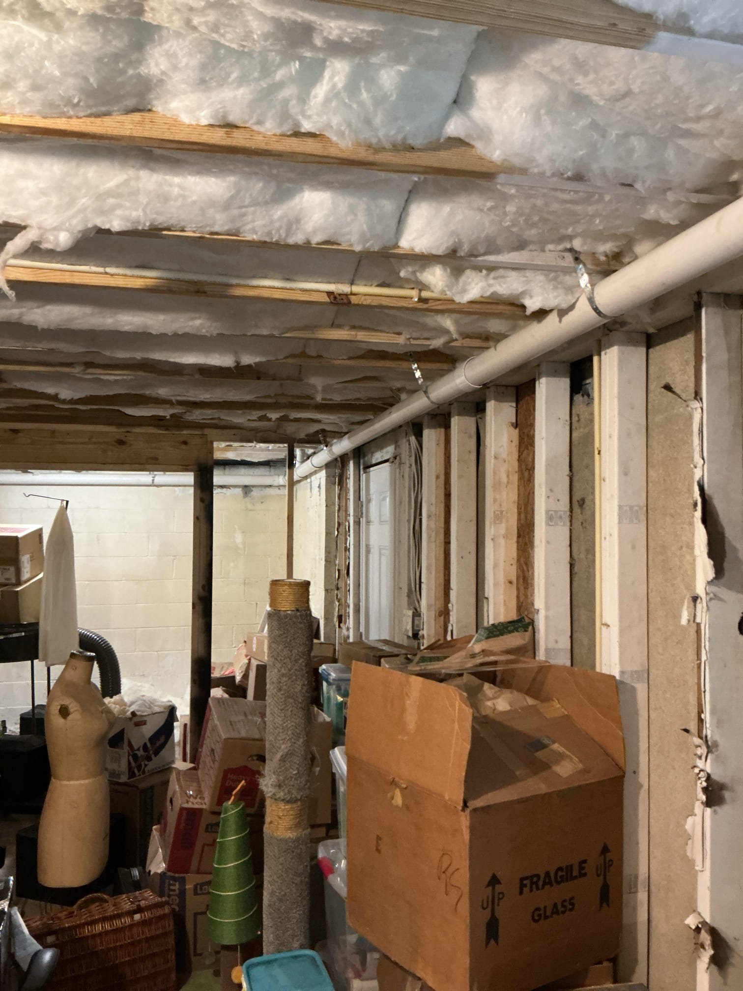
Main line sewer line in basement had collapsed and is no longer attached. Gave customer estimate to replace broken sections. Customer approved. Replaced roughly 70-80ft of 3 inch pvc pipe. Also tied back into kitchen sink drain. Tested system. System is working properly at departure.