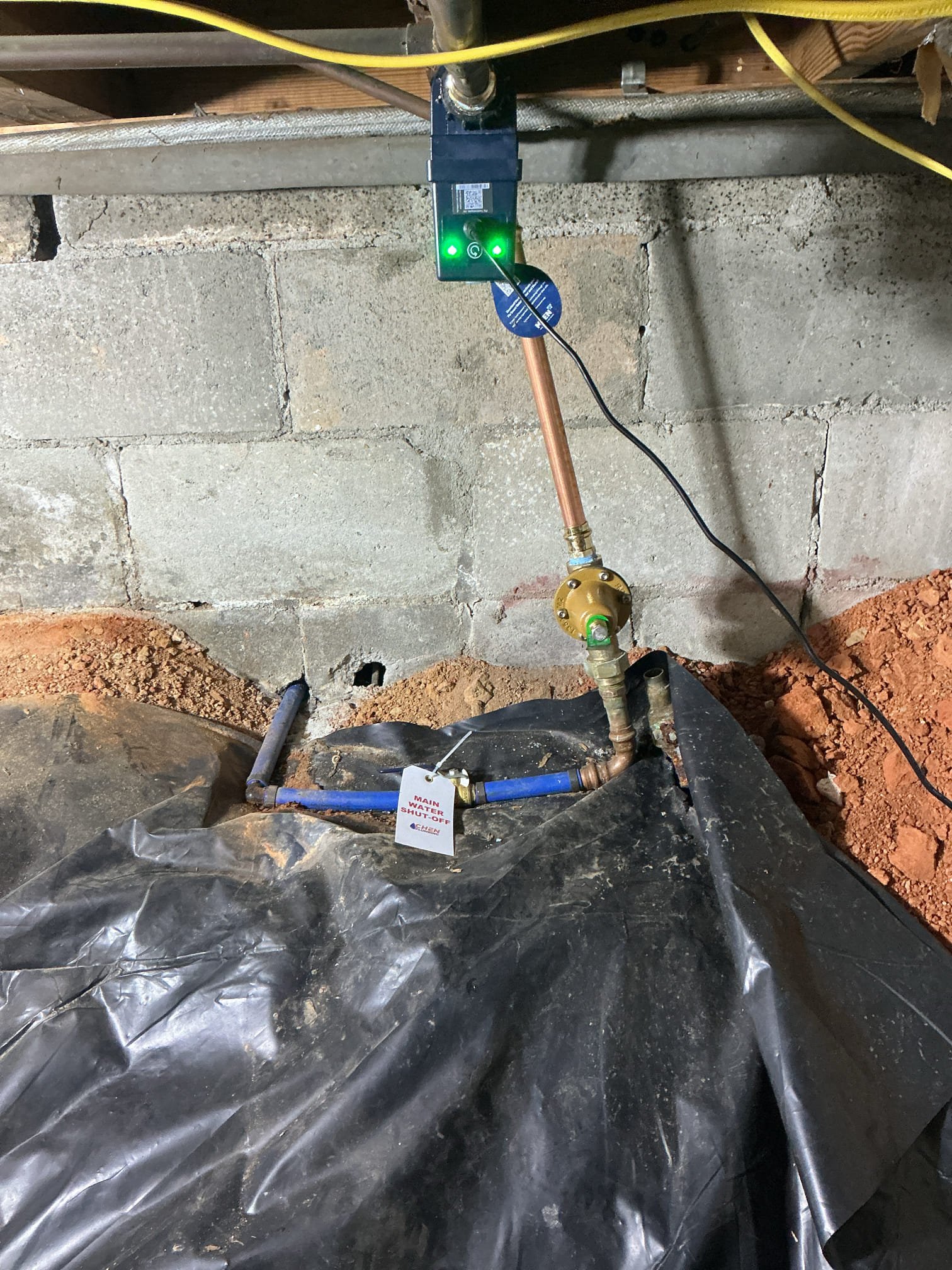 Customer had several items throughout house to look at for possible repairs/replacements. After thorough evaluation, gave customer several options for repairs, replacements, and installs. After agreeing on estimates, proceeded to start work. Installed icemaker box into wall behind fridge and removed old copper line. Installed customer supplied kitchen faucet along with replacing 3 stops for discounted price. Attempted to unjam disposal but found disposal was no longer operational. Replaced disposal at kitchen sink as well. Removed old tank heater and installed new Navien 240A water heater. Ran vent to exterior. Made penetration for vent and patched area back with quick Crete. Also replaced two recirculating tees under sinks along with reorganization of area. Installed Flo by Moen and went over operation. Due to PRV’s age suggested to replace alongside new installs to ensure pressure doesn’t worsen over time. Lastly replaced two customer supplied faucets in master bath with new pop up a