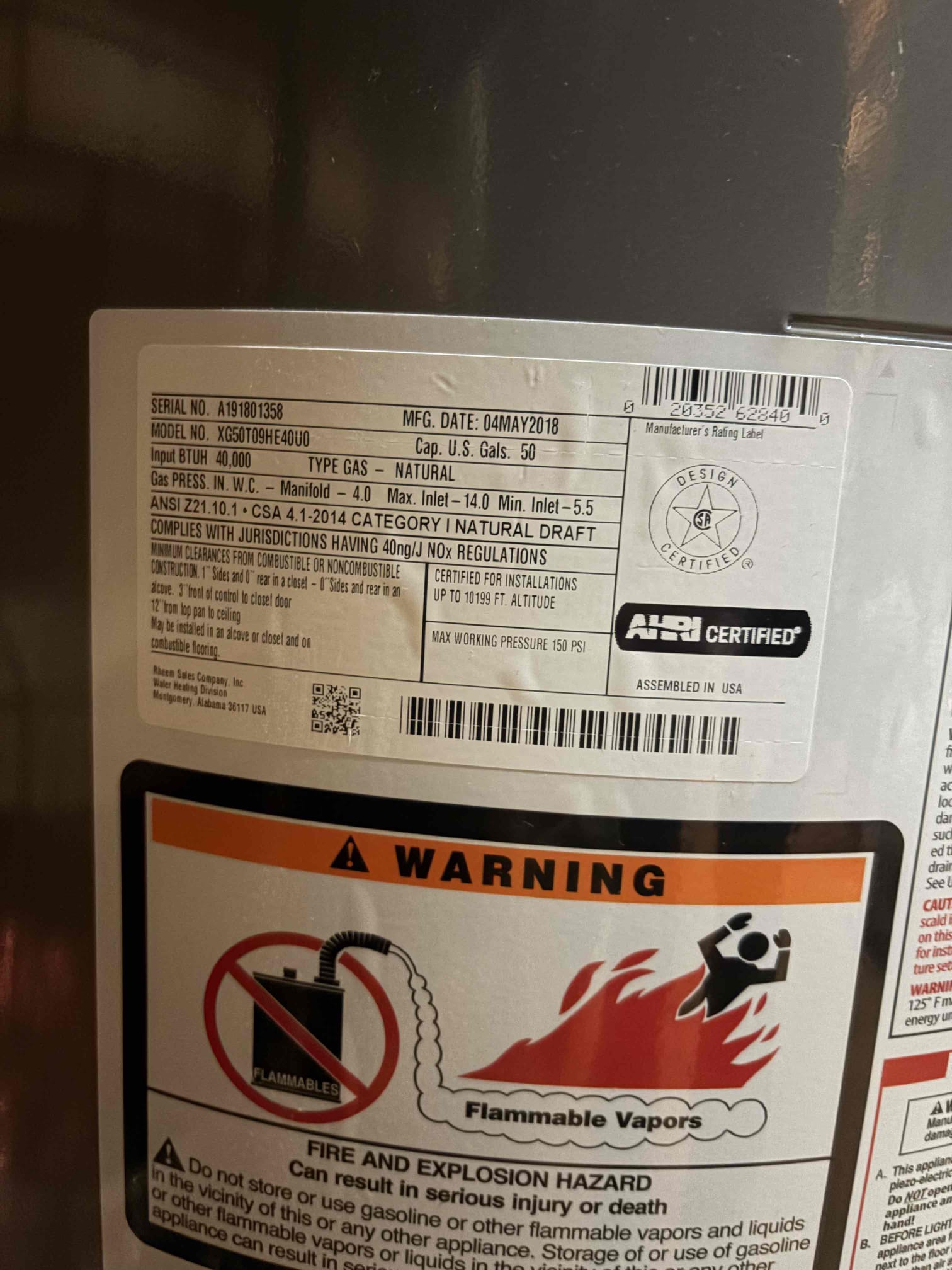 Provided customer estimates to replace 50 gal gas water heater in basement. Attempted to re- light water heater, water heater re-lit with no current issues. Customer signed up for the Win With Chen.