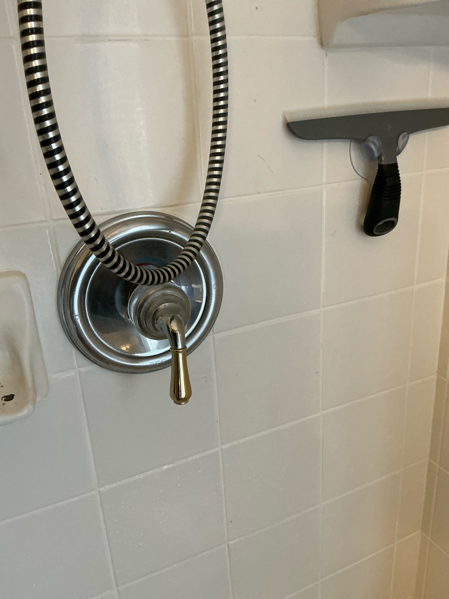 Customer called us out for a leaking shower head after determining water. Pressure was not an issue. Gave price to replace Moen Posi temp cartridge. Customer agreed furnishing installed new posi temp cartridge thoroughly tested work found no leaks work is tested and complete