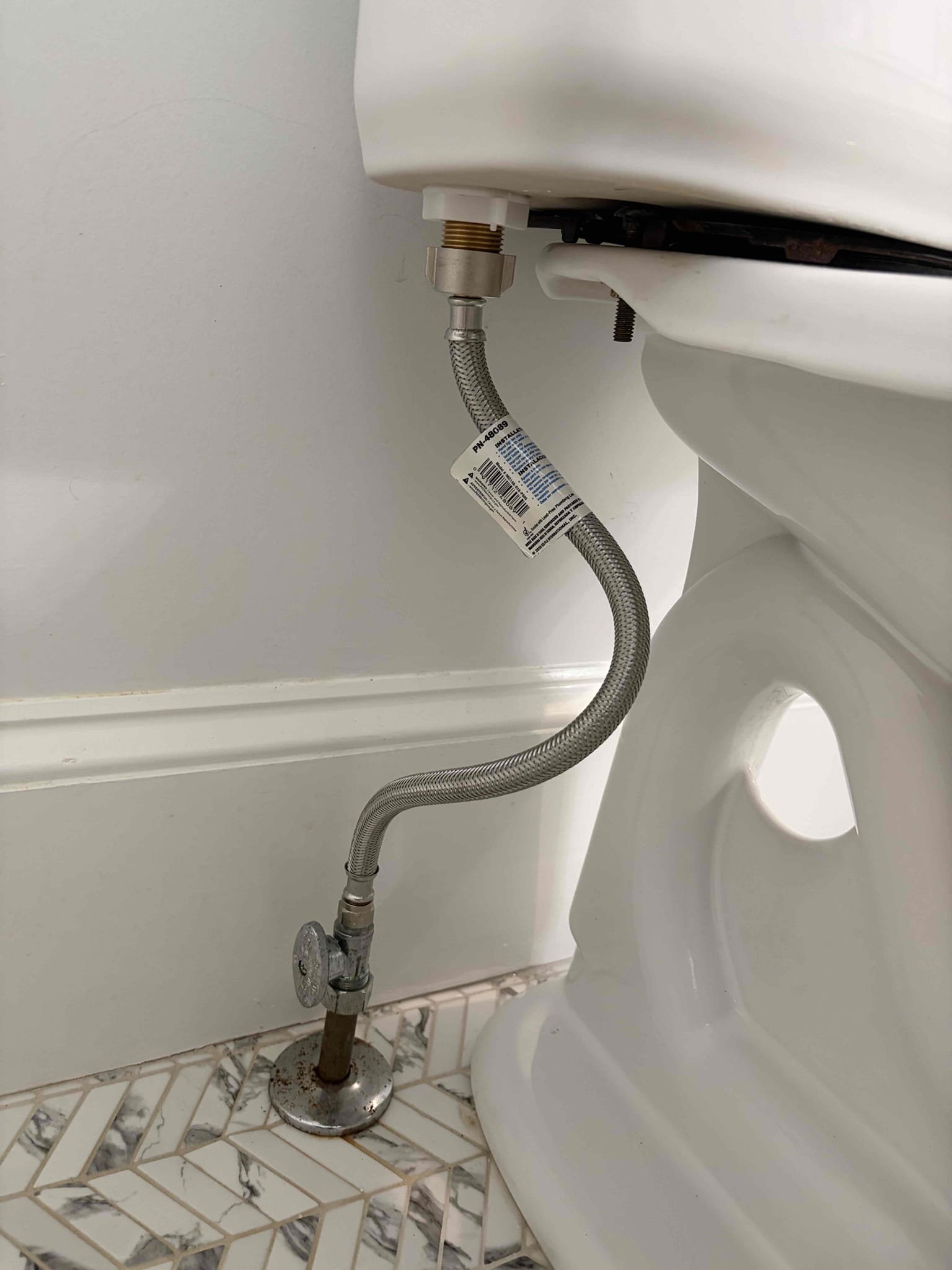Customer stated they are experiencing a leak in son’s upstairs toilet. Inspected toilet and found no leak. Recommend to customer to rebuild toilet with new tank to bowl gaskets, fill valve, flapper and supply line. Customer approved estimate. Rebuilt toilet. Toilet is working properly at departure. No leaks at departure. Customer also stated they have a leak from over flow when their son is taking a bath. Informed customer that the current tub and overflow is brass. We will need to replace tub and over flow. 