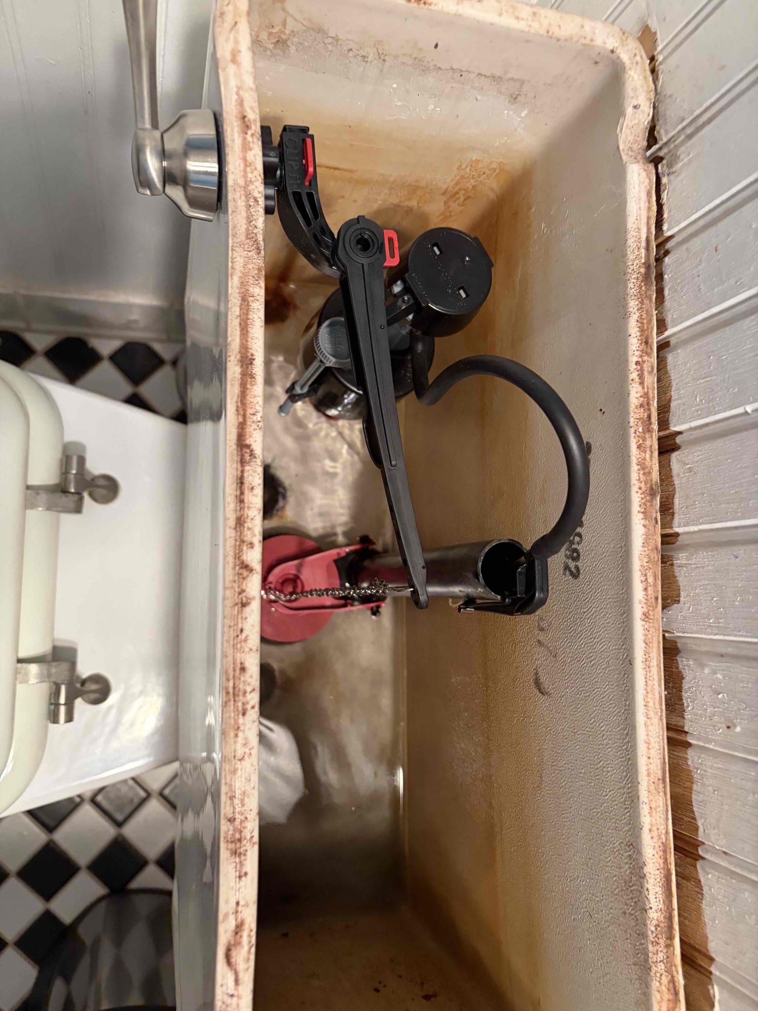 Minor toilet rebuild 
Service stop replacement 

For this customer we came out for an issue with a toilet. The toilet either constantly runs or runs every once in awhile. So I had a couple of recommendations, we Can replace the internal parts of the toilet, or we can replace the toilet as a whole, the stop needed to replaced as well, for therefore we replaced the internal works of the toilet, replaced the fill valve, the toilet level and the flapper. Additionally we needed to replace the shut off valve. Installed a new supply line and new cover plate. Once installed there are no leaks. Toilet is fixed customer is all set. Water pressure is at 50 psi. Water heater is from 2024. Thank you for calling Chen plumbing. 