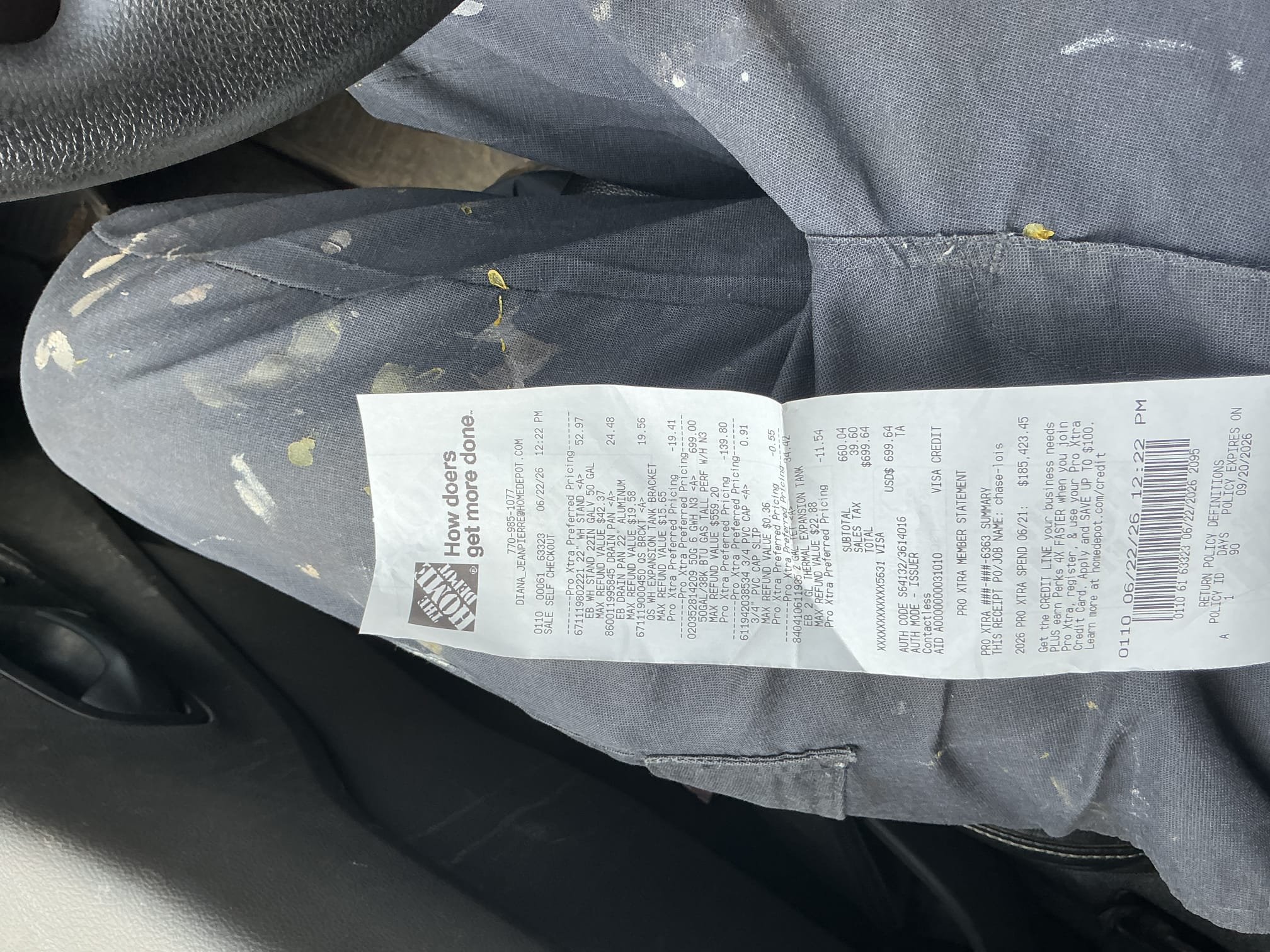 Water heater busted upon arrival. Customer stated when she came down stairs this morning the water heater had busted at the bottom. Informed customer the only option is to replace the water heater, when checking pressure found it to be 140 psi. Informed customer the PRV had also failed and I would recommend replacing. Gave customer estimate to replace water heater and PRV, customer stated she only had the money to do the water heater right now. Informed customer with that high of pressure there would be no warranty on the water heater. Installed new water heater, pan, stand, expansion tank, and shutoff valve. Turned water on to check for leaks and found no leaks. Fired up water heater. Water heater is fired up and working properly, no leaks upon departure. Customer will have hot water in 45 minutes to an hour. 