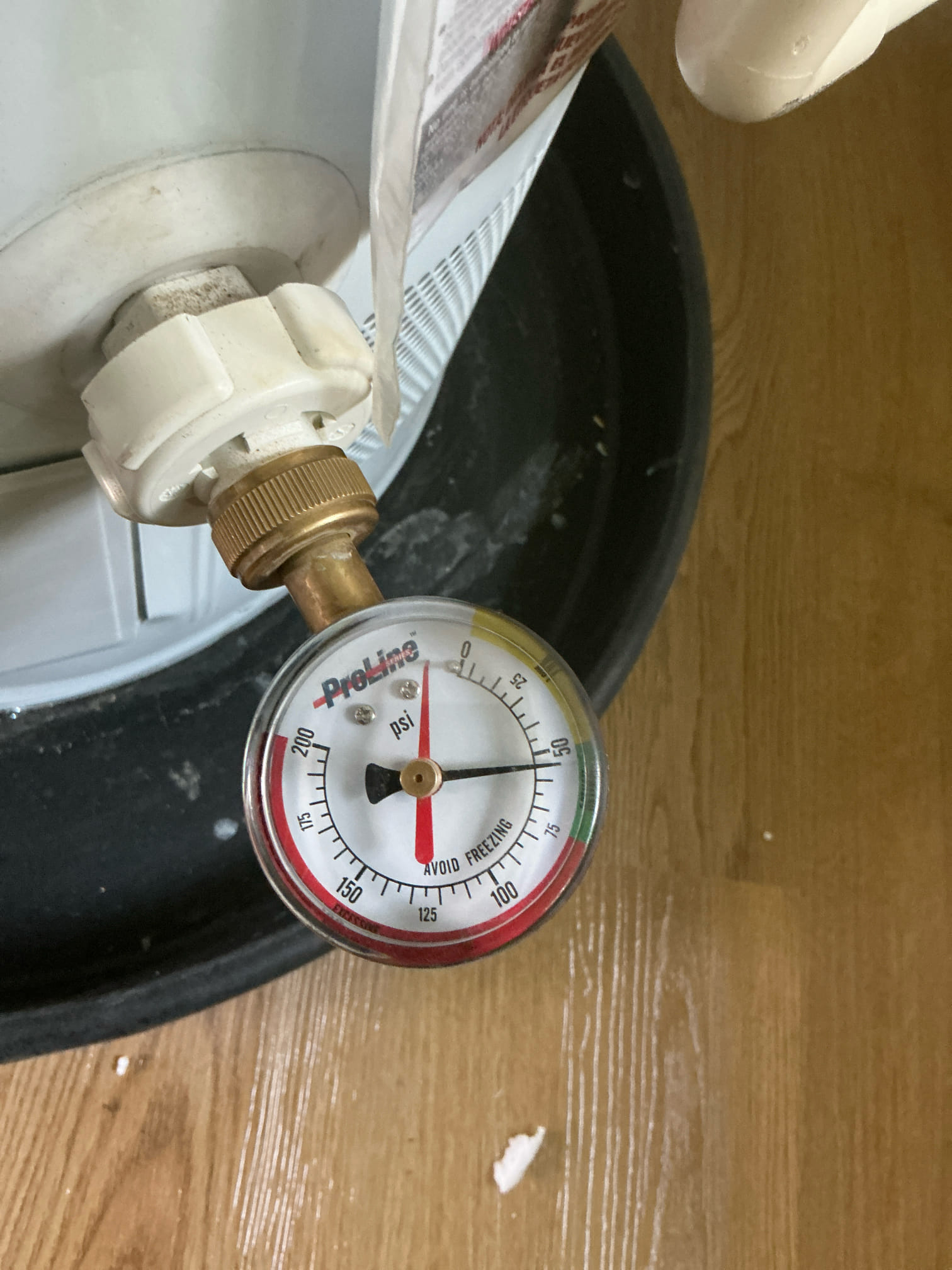 Checked water pressure, flow and clarity. Customer is having multi function filtration system installed.