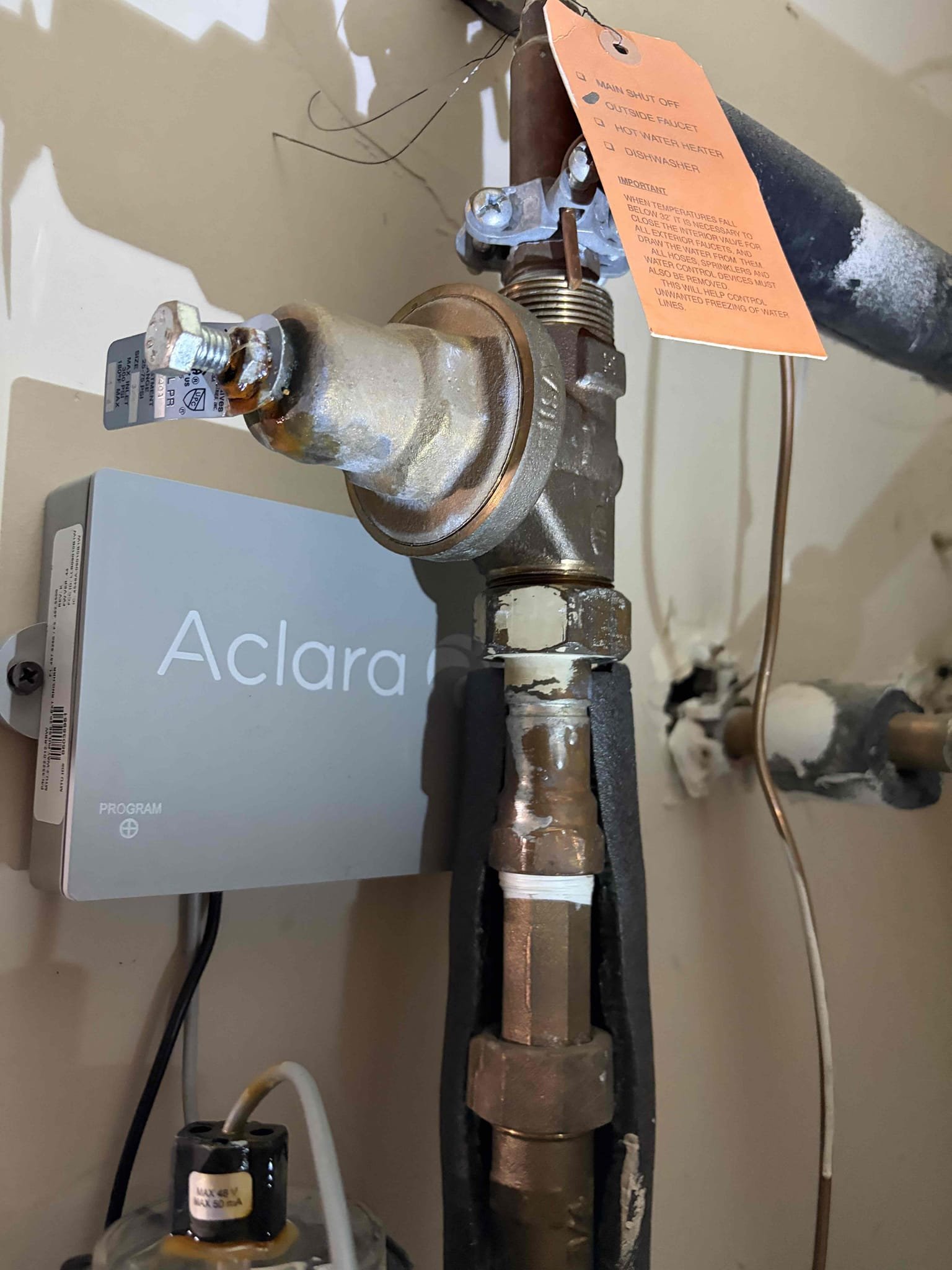 For this customer, they had American leak detection come out and take a look at an issue with a slab leak that they are experiencing they know for a fact that it is a hot water line in order to get everything installed and taken apart. I recommended the homeowner contact his insurance company on seeing if they would pay for the Excavation and gone back with the concrete put back. This customer is getting multiple bids for the work and seeing what they would like to do there’s no immediate fix that is necessary at the time. The customer has the water heater shut off valve turned off, so the hot water is not being used Supply different estimates of what we could do at this time. It’s an estimate only.