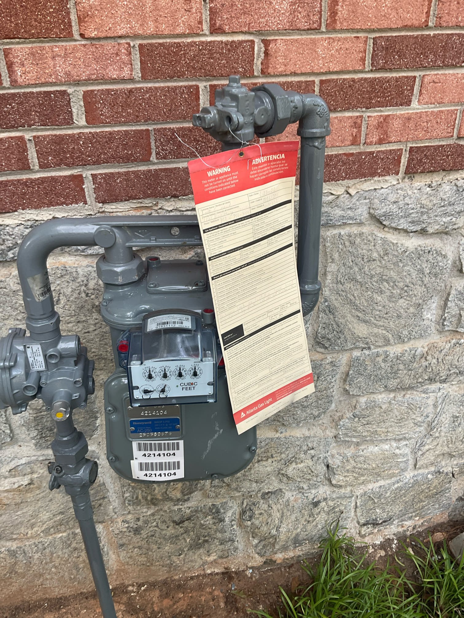Customer called us out because gas company stated that there was a gas leak somewhere inside home. Stated that we will need to do gas leak detection, and customer agreed. Went ahead and turned gas on back to home and tested all gas joints and pipe. Wasn’t able to locate gas leak. Also the only gas appliance in home is the water heater, and the water heater has a copper gas line that goes through foundation wall/into the slab, which where the leak may be located. Gave customer recommendations as far as next steps. Also water heater is 10 years old. If customer proceeds with any work we will be able to credit back part of today’s charge. Shut gas off to home.
