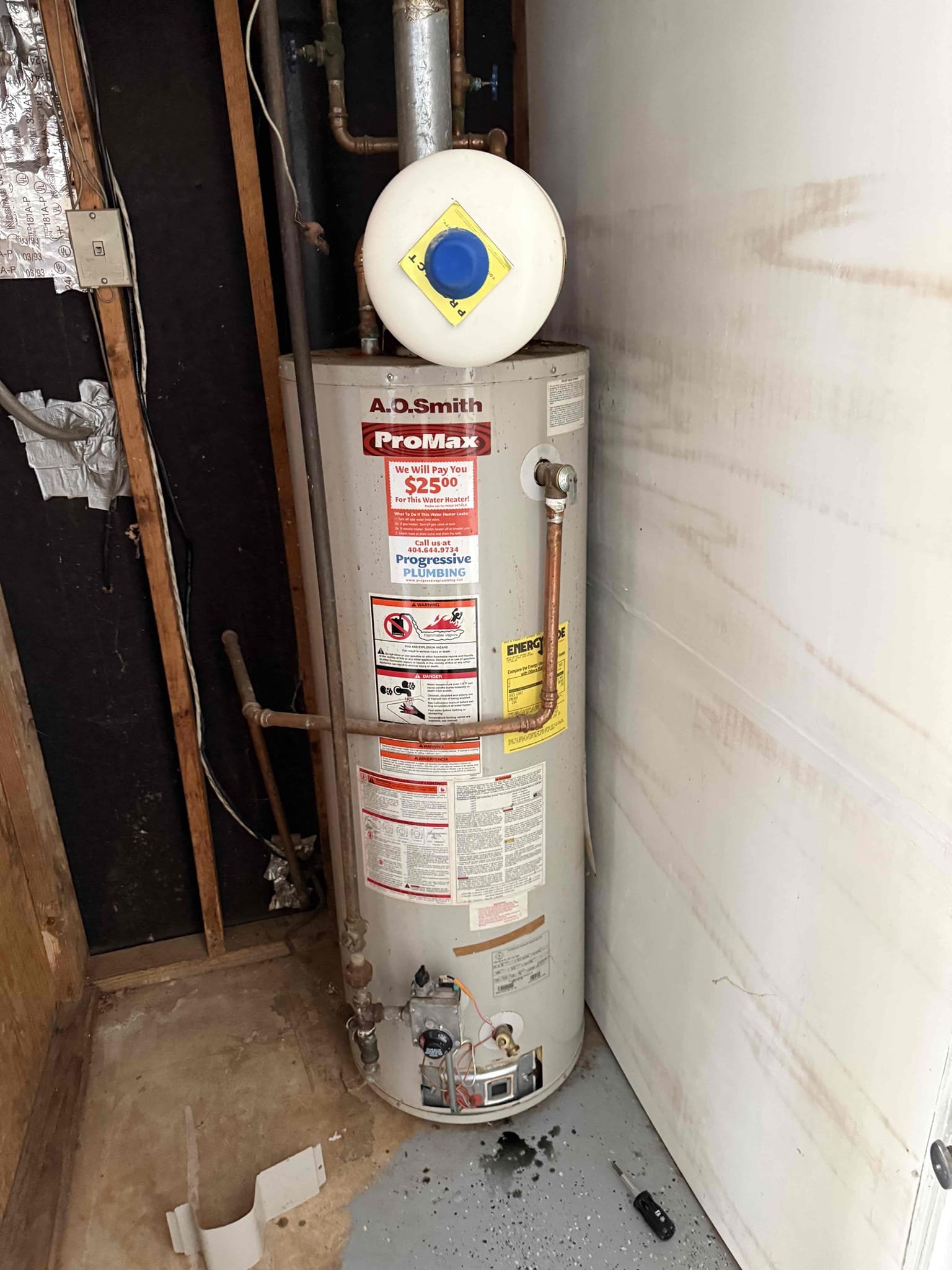 Water heater not working upon arrival. Customer stated this her partners house who recently passed away and she is selling the house. The gas had been turned off for a few months and when they turned it back on they could not get the water heater to light. Customer had the gas company out and they told her the water heater igniter was not sparking. After checking to make sure it was not sparking, informed customer with the age of the water heater (19 years) we would not be able to repair but we could replace the water heater. Gave customer estimate, customer stated she needed to ask the buyers if they wanted to pay for it, or if they wanted her to pay for it 