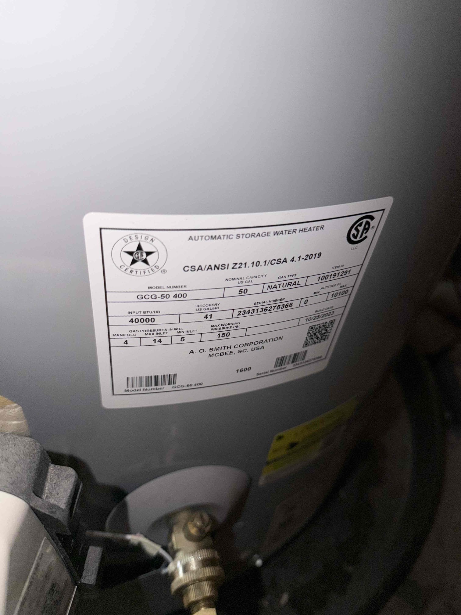 Did membership inspection. Everything looked good except for tmp started to drip during flush and also that tmp line wasn’t up to code. Replaced tmp valve and brought tmp line up to code. Tested and no leaks present. Also found that gas line for heater is copper. Everything else tested fine. Cleaned up work area.