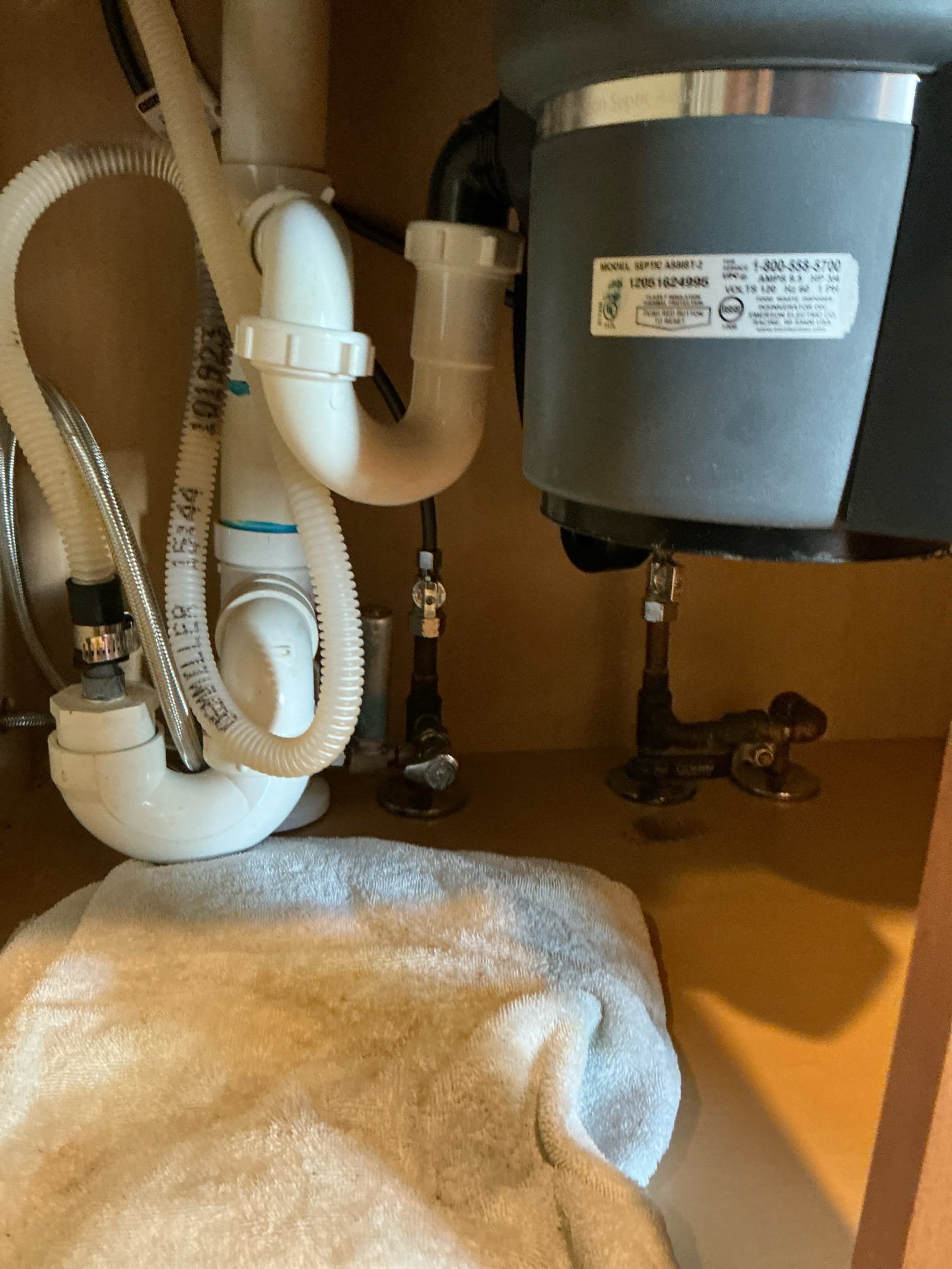 Installed customer supplied kitchen faucet, thoroughly checked for any leaks everything is working upon departure