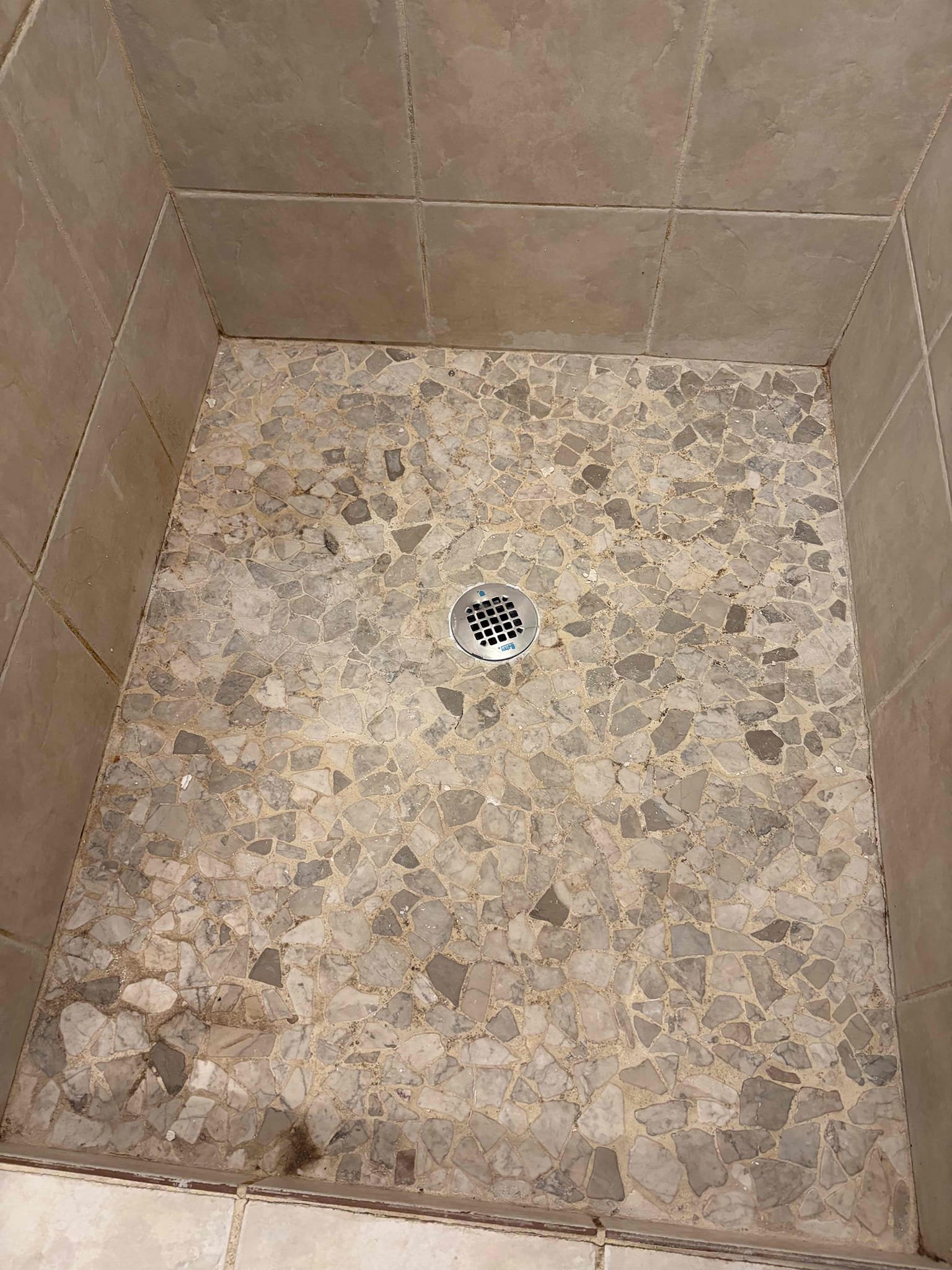 Upon arrival customer stated they are experiencing a leak coming from shower. Found cartridge has failed and also shower drain is leaking. Provided customer estimate to replace cartridge and shower drain. Customer approved estimate. Replaced moen cartridge and flange style shower drain. Informed customer about shower linear. Shower linear will need to be inspected for leaks. We are not responsible for any leaks on linear.