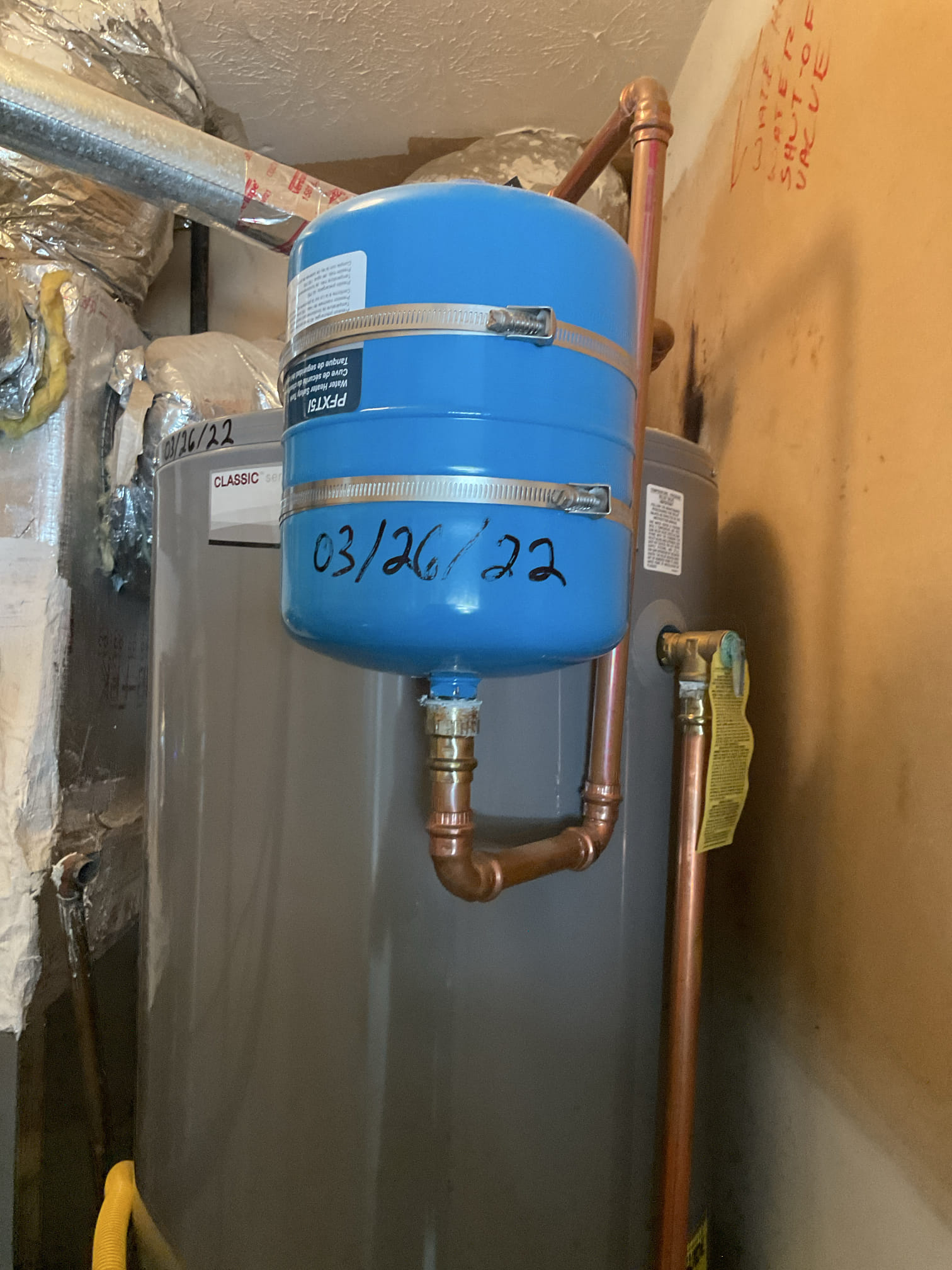 Quoted water line replacement job 