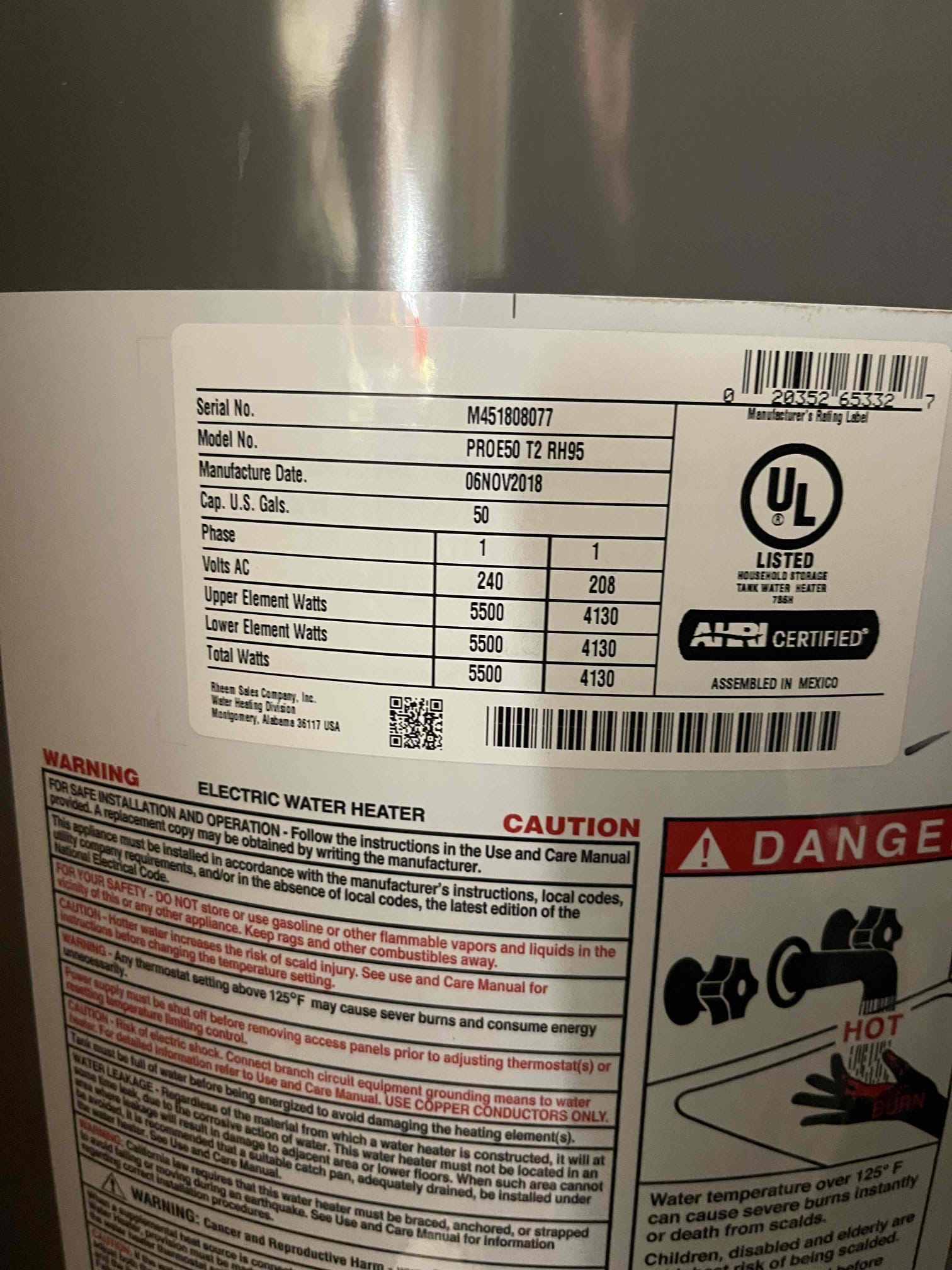 Came out for issues with a garbage disposal. Arrived and met with homeowner. She showed me a video of water leaking from the bottom of the disposal when the dishwasher was draining. Disposal was 8 years old. Notified her that water leaking from the base of the unit indicated the housing has rusted through and would need to be replaced. Received approval to replace the garbage disposal. Installed new 1/2 hp disposal and tested to ensure proper function and a leak free install. Added a high loop to the dishwasher drain. No further issue at this time. 