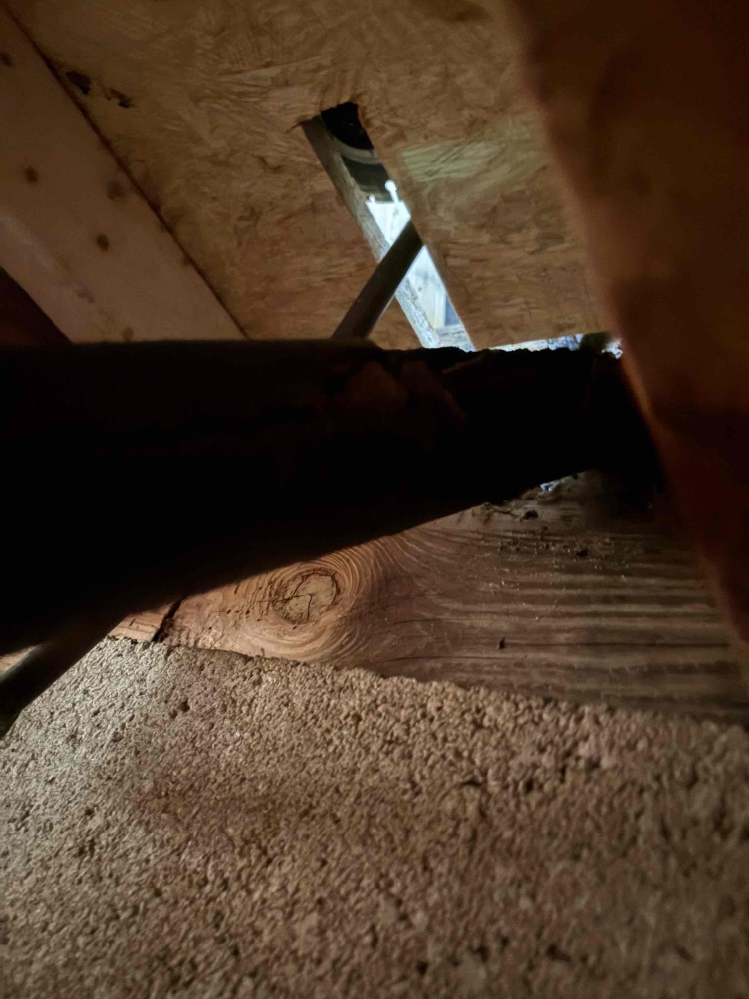 Upon arrival, customer has leak coming from kitchen cast-iron drain. Found multiple spots of leakage on cast-iron pipe. Customer has PVC in crawlspace. Provided customer estimate to replace cast-iron section and tie onto PVC. Customer approved estimate. Replaced approximately 10 feet of cast-iron with PVC. Tied onto existing vent. Tested system, no leaks at departure. Kitchen is draining properly at departure.
