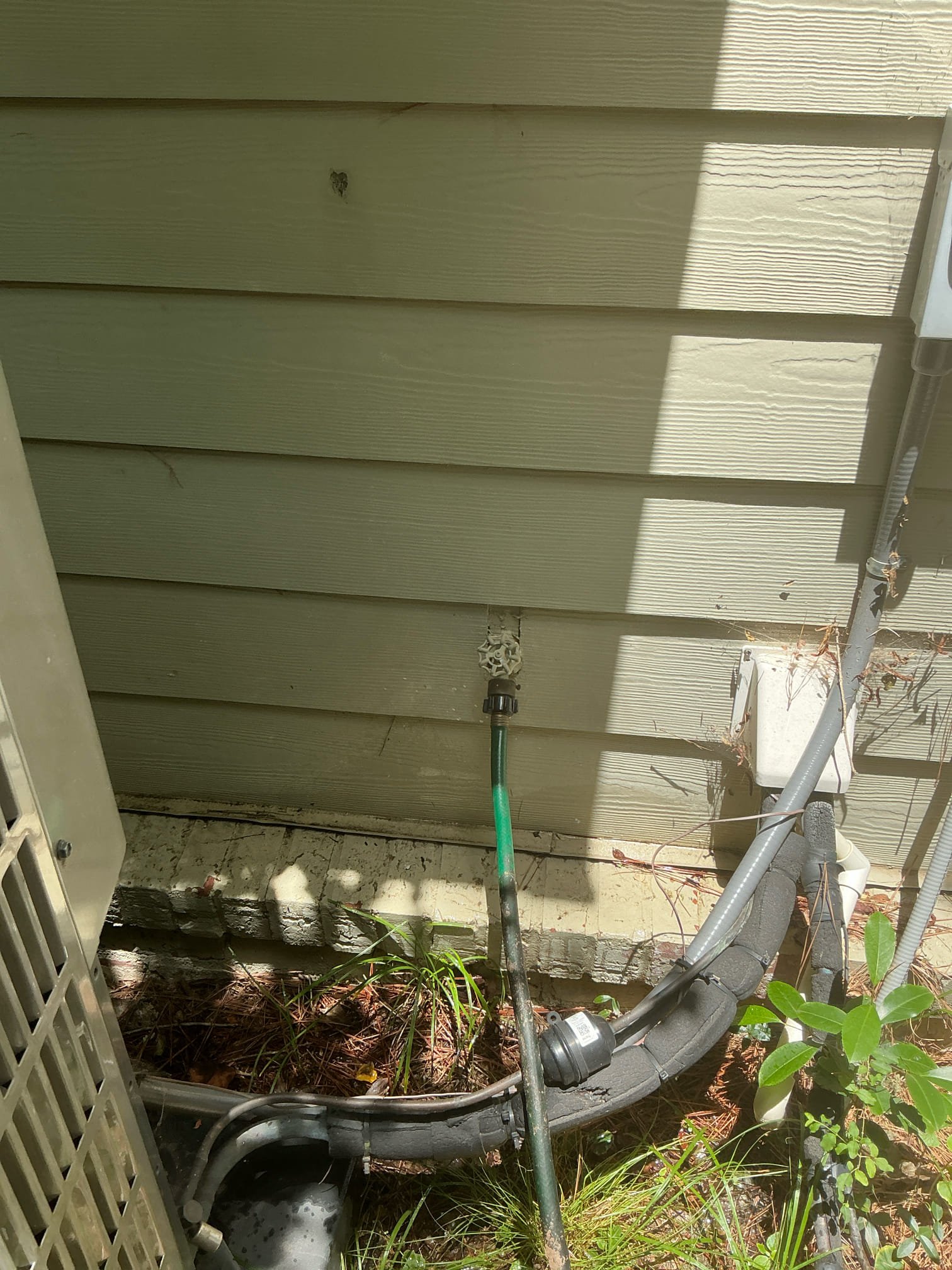 Repaired hose bib on right side of house due to constantly running. No warranty on repair.