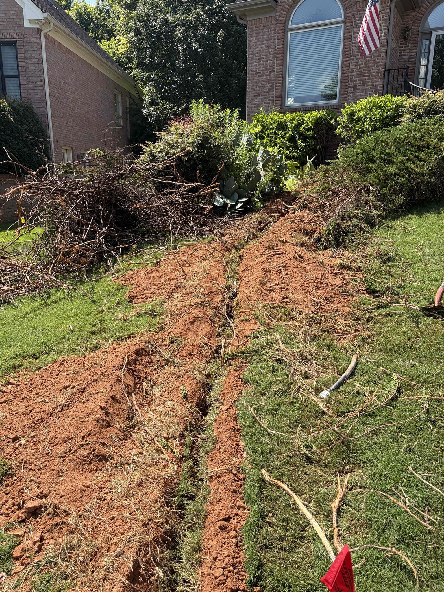 Upon arrival, customer stated they’re having a leak coming from their water service. After inspection, noticed a hissing sound coming from penetration. Dug up outside of home, found multiple pin holes on black well piping. Informed customer we will need to replace water service. Customer approved estimate. Trenched down center of yard, installed new 1 inch pex piping. Ran pex through penetration, sleeved with inch and a half PVC. Hydro plug exterior. Ran 1 inch pex to whole home shut off. Tested system, water service is not leaking at departure. Customer signed up with win with Chin membership!