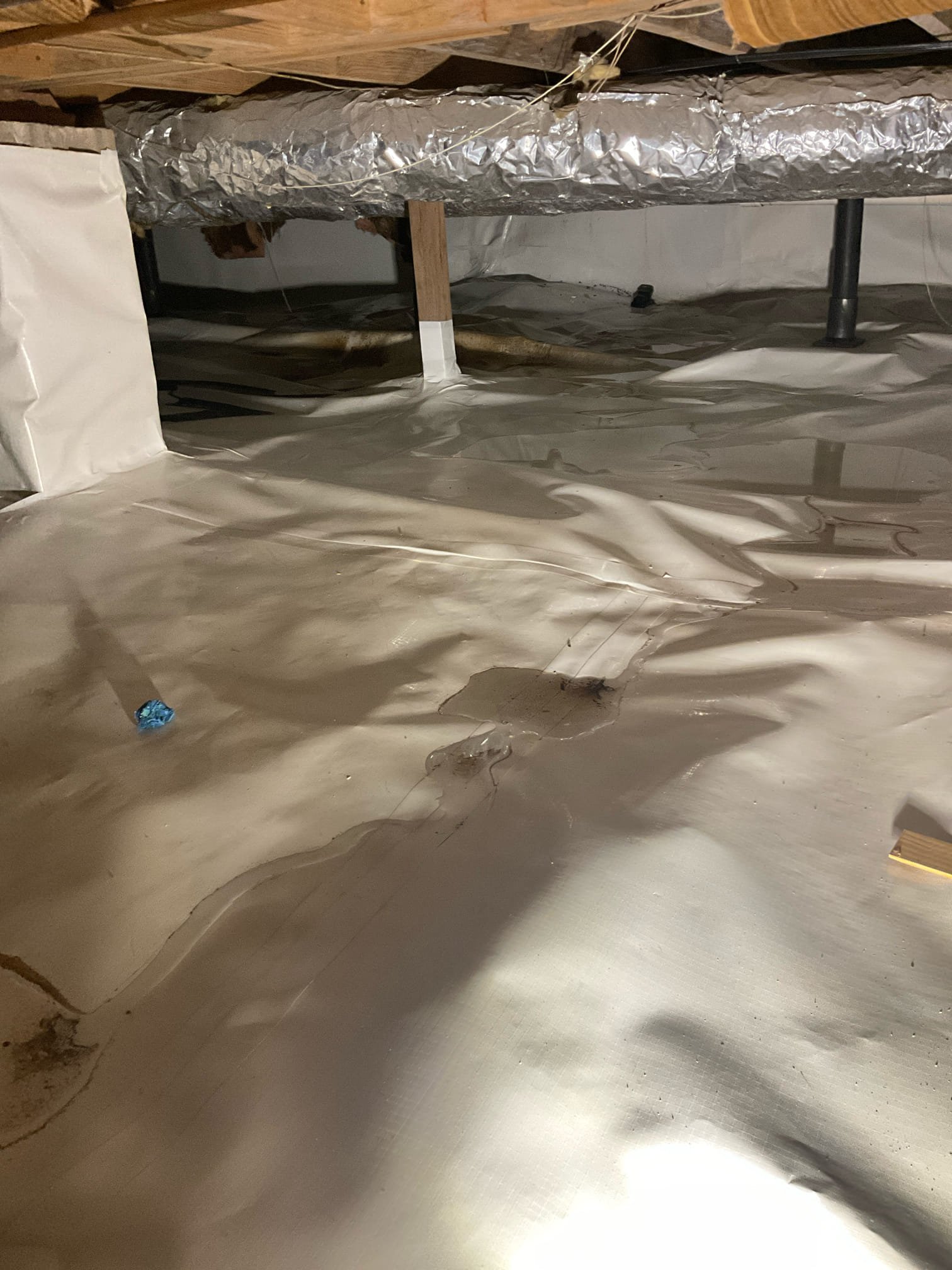 Waterline under the dishwasher was leaking upon arrival. Leak has been stopped , 6/30 tim came back remove old dishwasher Plbg line in crawl space , cap off , installed new water line at kitchen sink floor area ready for remolding job .