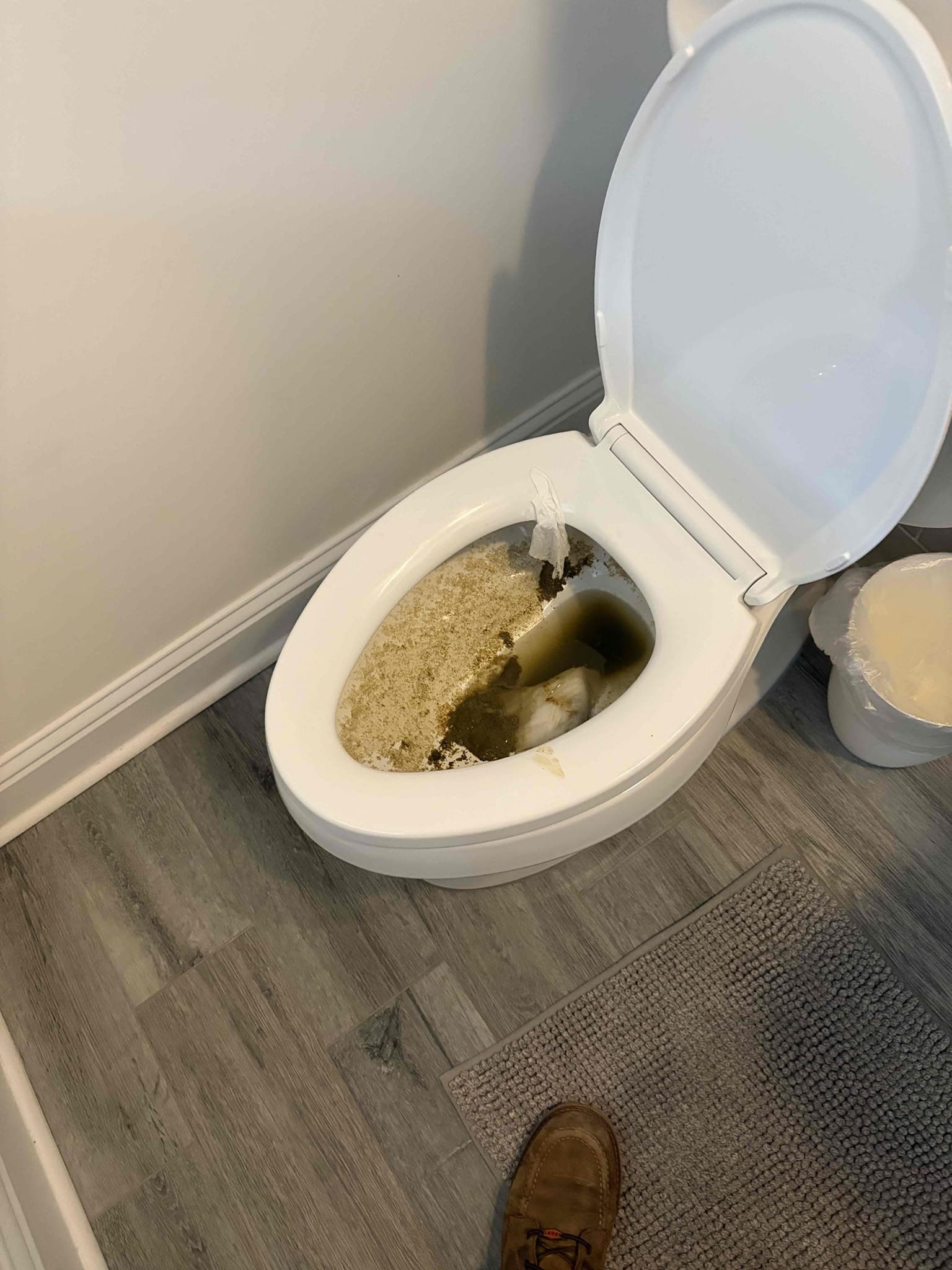 Use closet auger to remove and clear blockage in the toilet 

For this customer, they have a Airbnb and one of the guests had clogged the toilet. I looked at all three toilets that were in the house to make sure that it wasn’t a mainline blockage and took a look around the house to find a clean out however I could not find a clean out, but I ran some water and the toilet didn’t bubble or indicate that it would be bubbling. It was pretty gross. It was on the toilet and it was staining the bowl so as a result, I use my closet auger to push the Debris past the toilet, so it would clear the toilet following that it would be able to flush, however, to save the homeowner some money and put new tenants in I clean the toilet and disinfected everything so it looks like it never happened at this time. The customer is all set. The line is cleaning clear Following that flushed a few times to make sure it was clear no further blockage at this point thank you for calling Chen plumbing. 