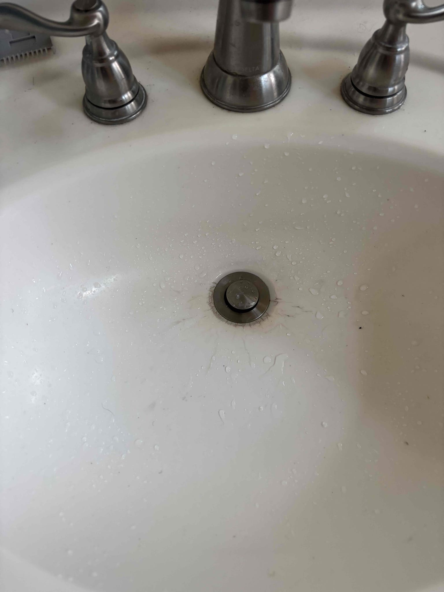Returned due to pop up not working properly. After inspection found pop up to not be connected to faucet puller. Informed customer we are not responsible for issue but resolved issue today at no charge. No warranty.
