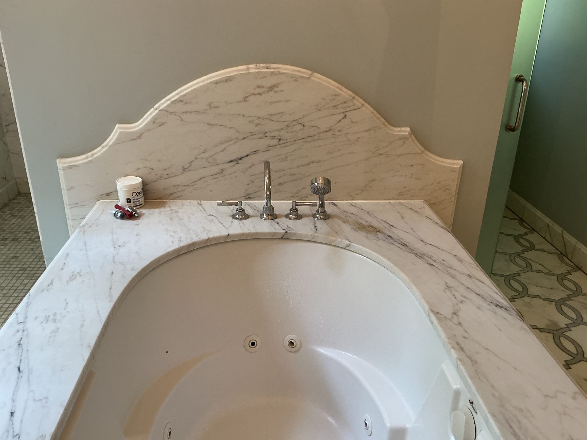 Customer needed to install roll Roman tub faucet. Removed old faucet and installed new faucet from side panels on each side of tub access was very tight, making for a difficult to reach under tub. After install check for leaks and proper function of faucet.