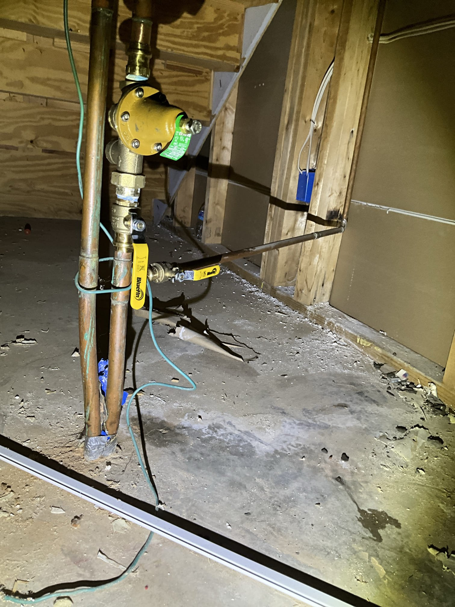 Customer had a leaking shower head and a shutoff that needed replacement. Noted a cracked packing nut on hose bib shutoff. Replaced it also. Replaced prv due to high pressure, whole house shutoff, and Kohler cartridge. Tested all work to ensure proper function and no leaks. None were found. 